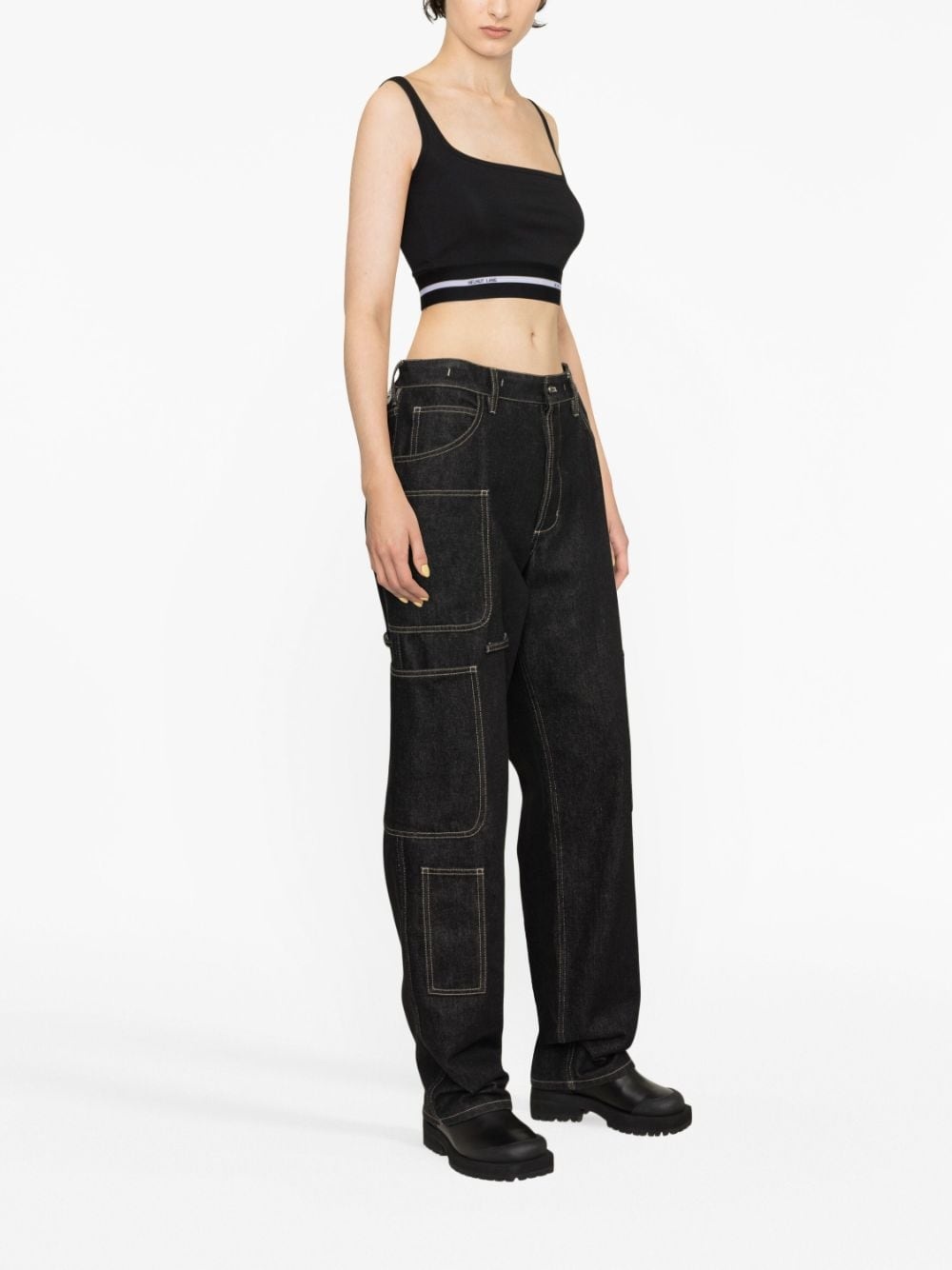 logo-band cropped top - 3