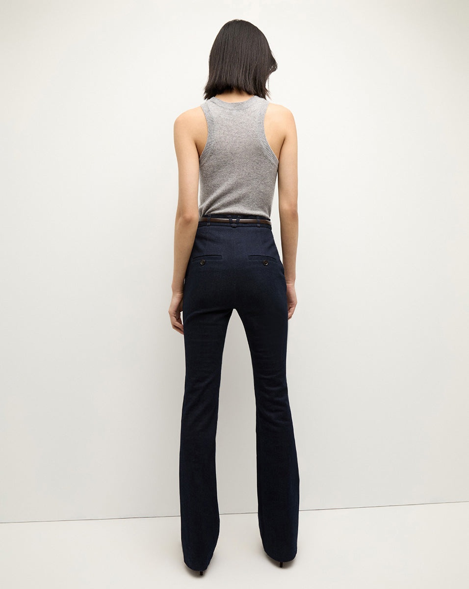 GRACIE BELTED DENIM PANT - 7