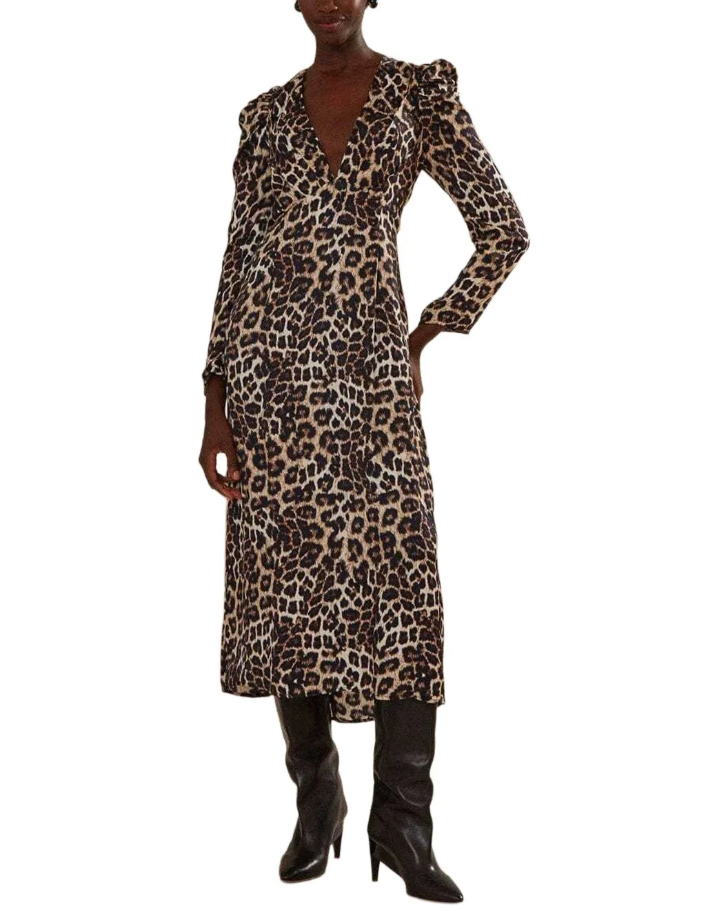 FARM Rio Natural Skin Cream Midi Dress - 1