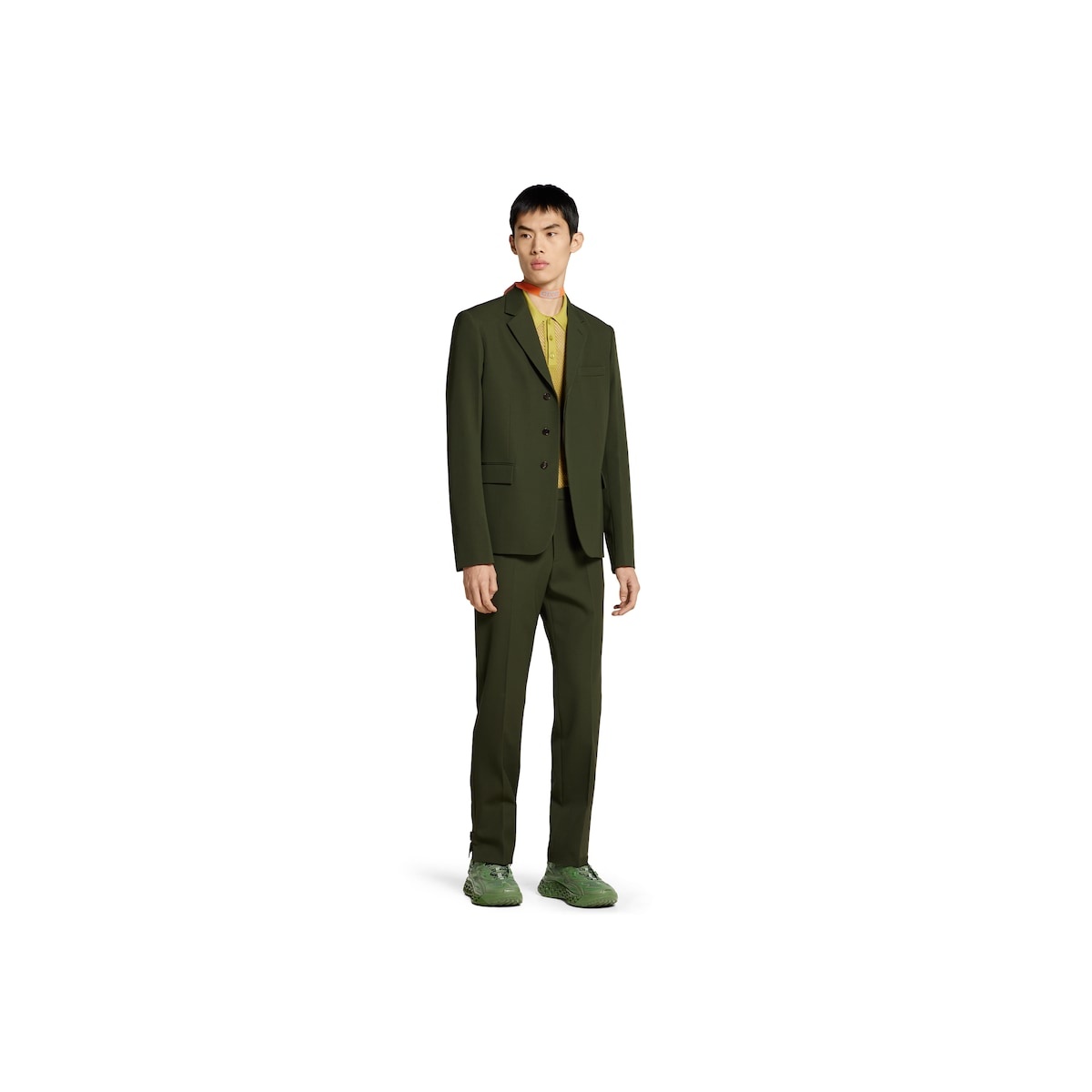 Embossed wool gabardine jacket - 2