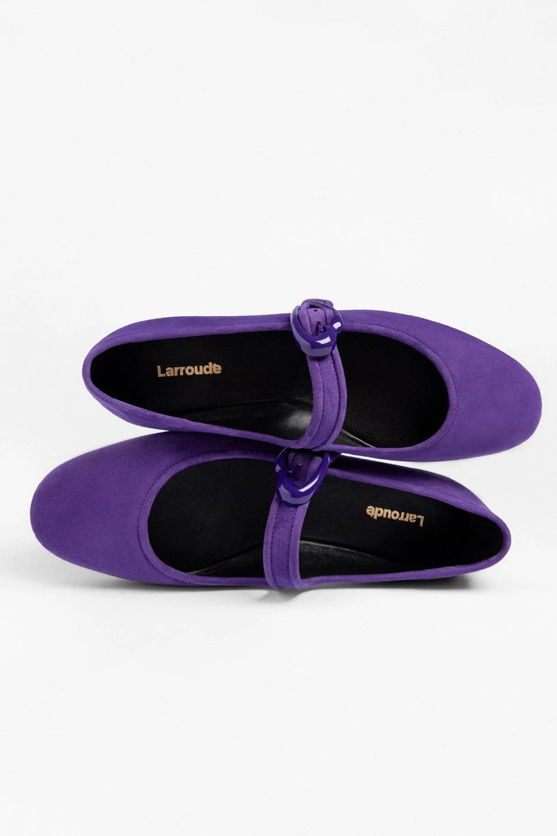Verona Ballet Flat Eggplant Suede 3