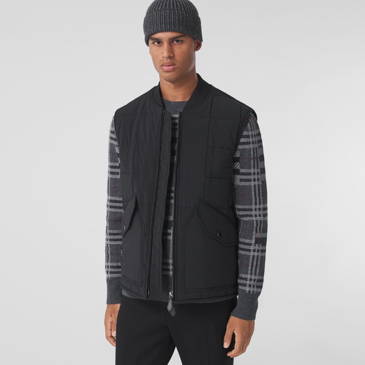 Quilted Stretch Nylon Gilet - 6
