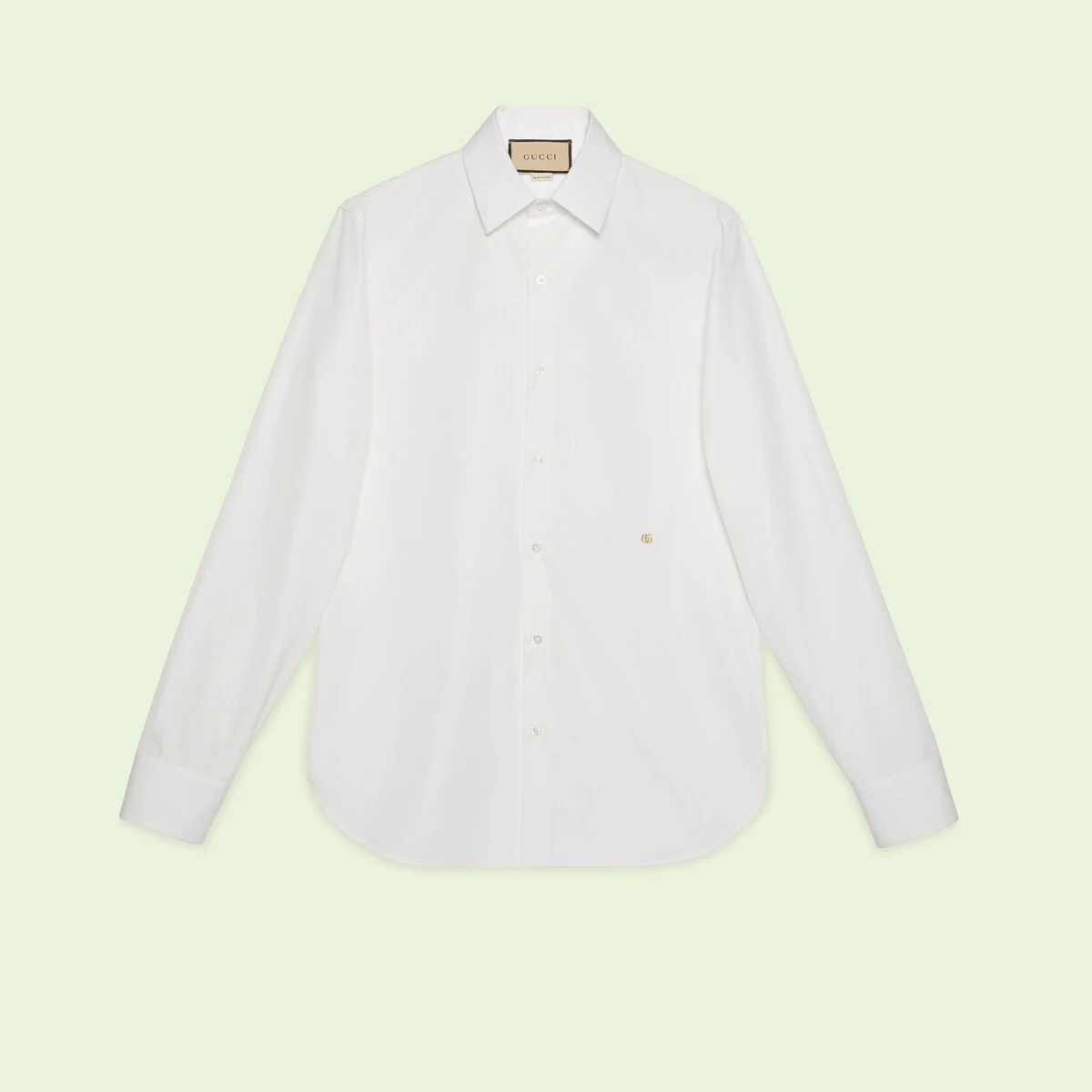 Cotton silk poplin shirt - 1