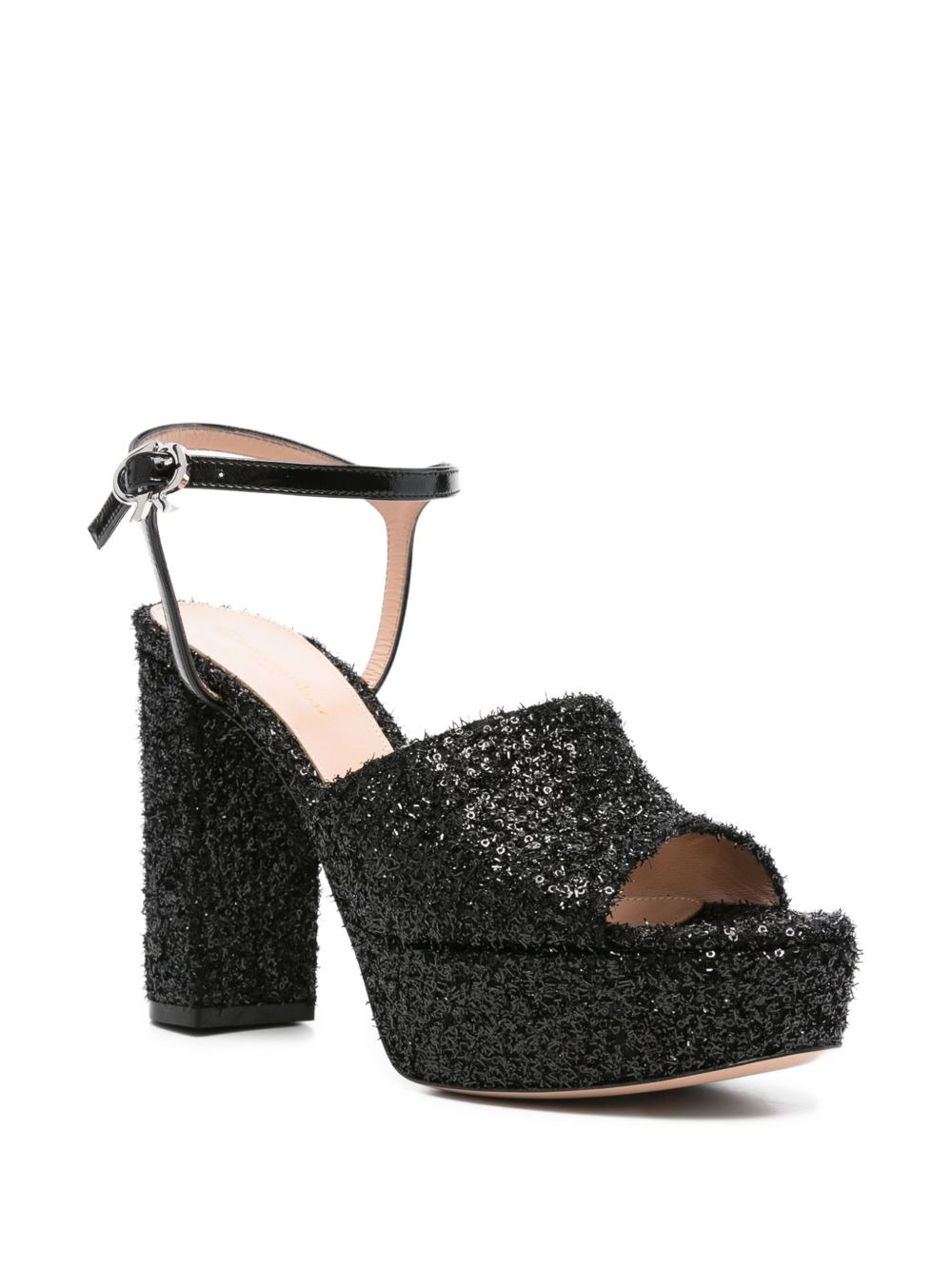 110mm glitter heeled sandals - 2