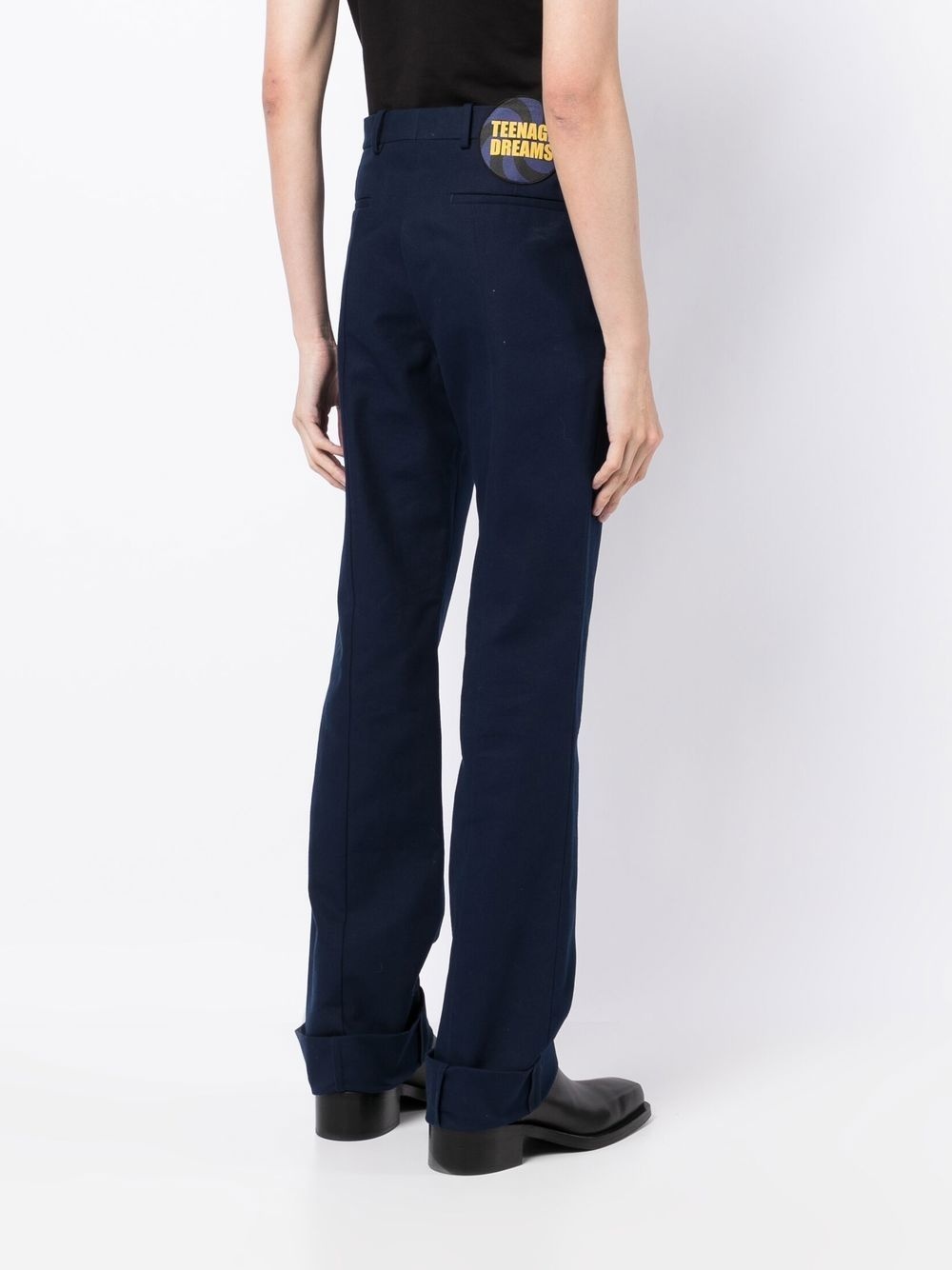 tailored straight-leg trousers - 4