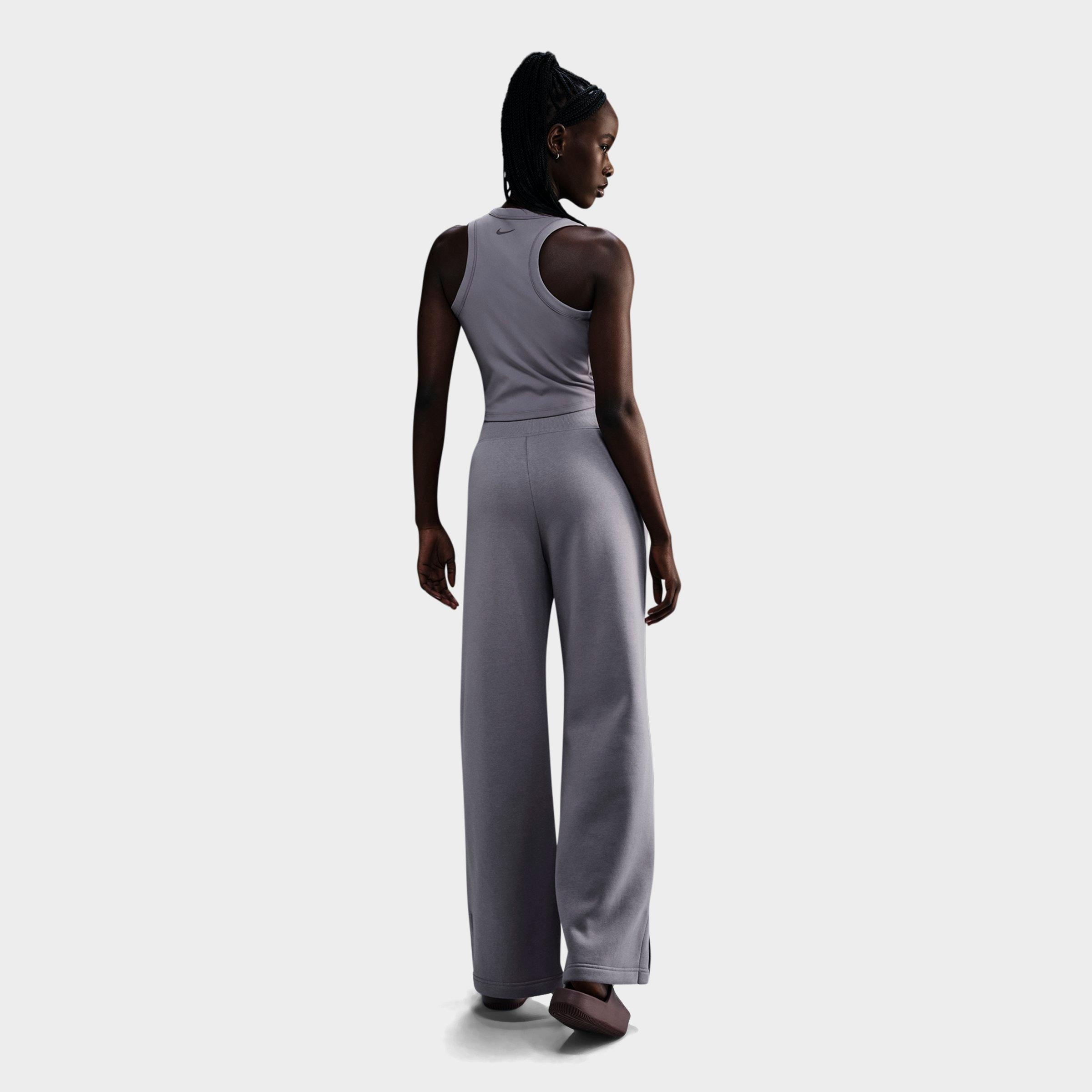 WOMEN'S NIKE SPORTSWEAR PHOENIX FLEECE HIGH-WAISTED WIDE-LEG LOGO PANTS - 2