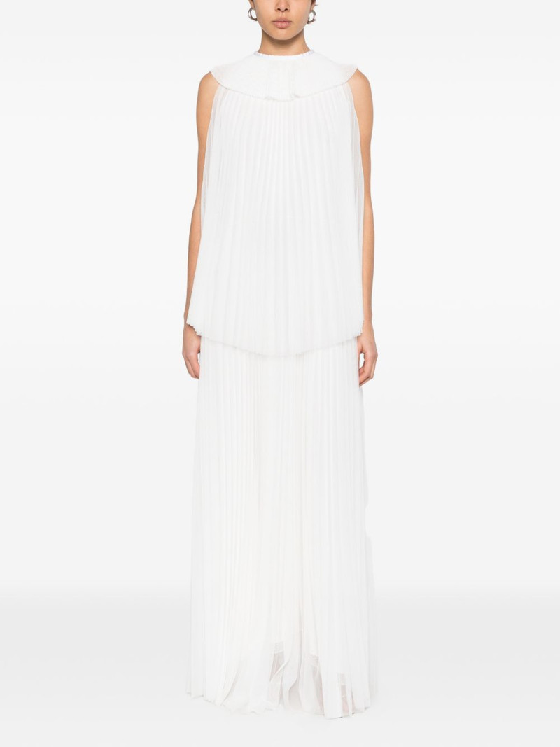 FABIANA FILIPPI pleated layered maxi dress outlook
