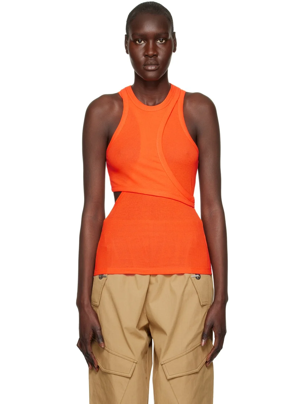 Orange Modular Tank Top - 1