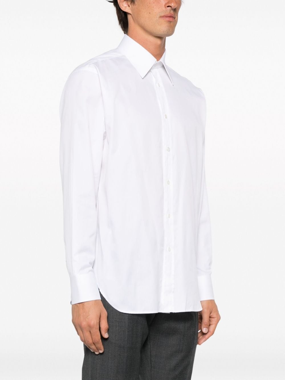 Cotton Silk Poplin slim-fit shirt - 3