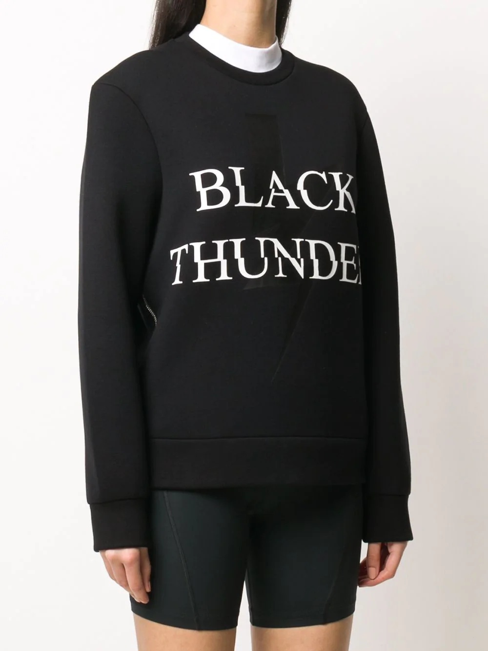 Black Thunder print sweatshirt - 3