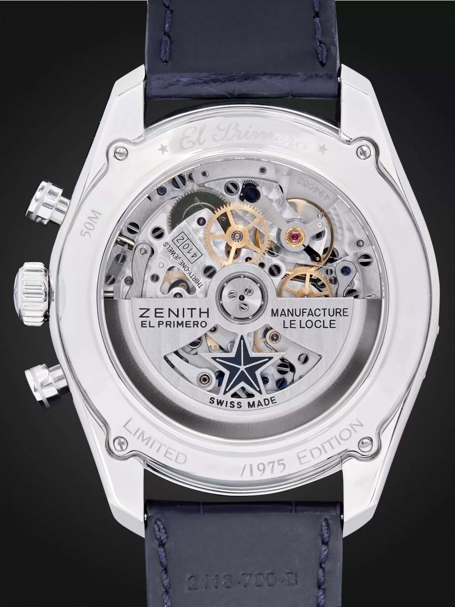 El Primero 410 42mm Stainless Steel and Alligator Watch, Ref. No. 03.2097.410/51.C700 - 5