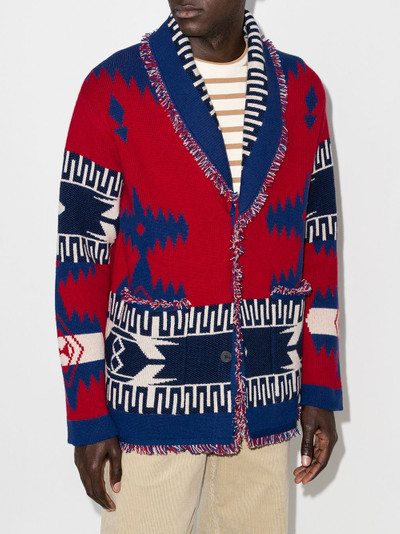 Alanui Regenerated Icon jacquard cardigan outlook