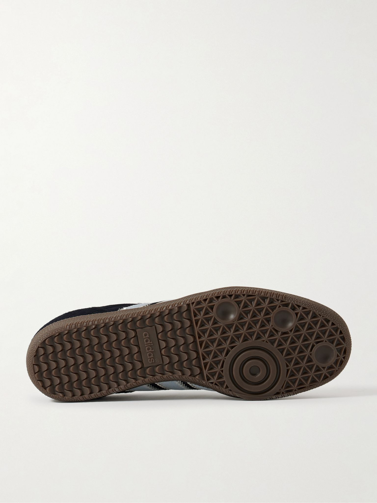 Samba OG Suede-Trimmed Pony Hair Sneakers Navy - 3