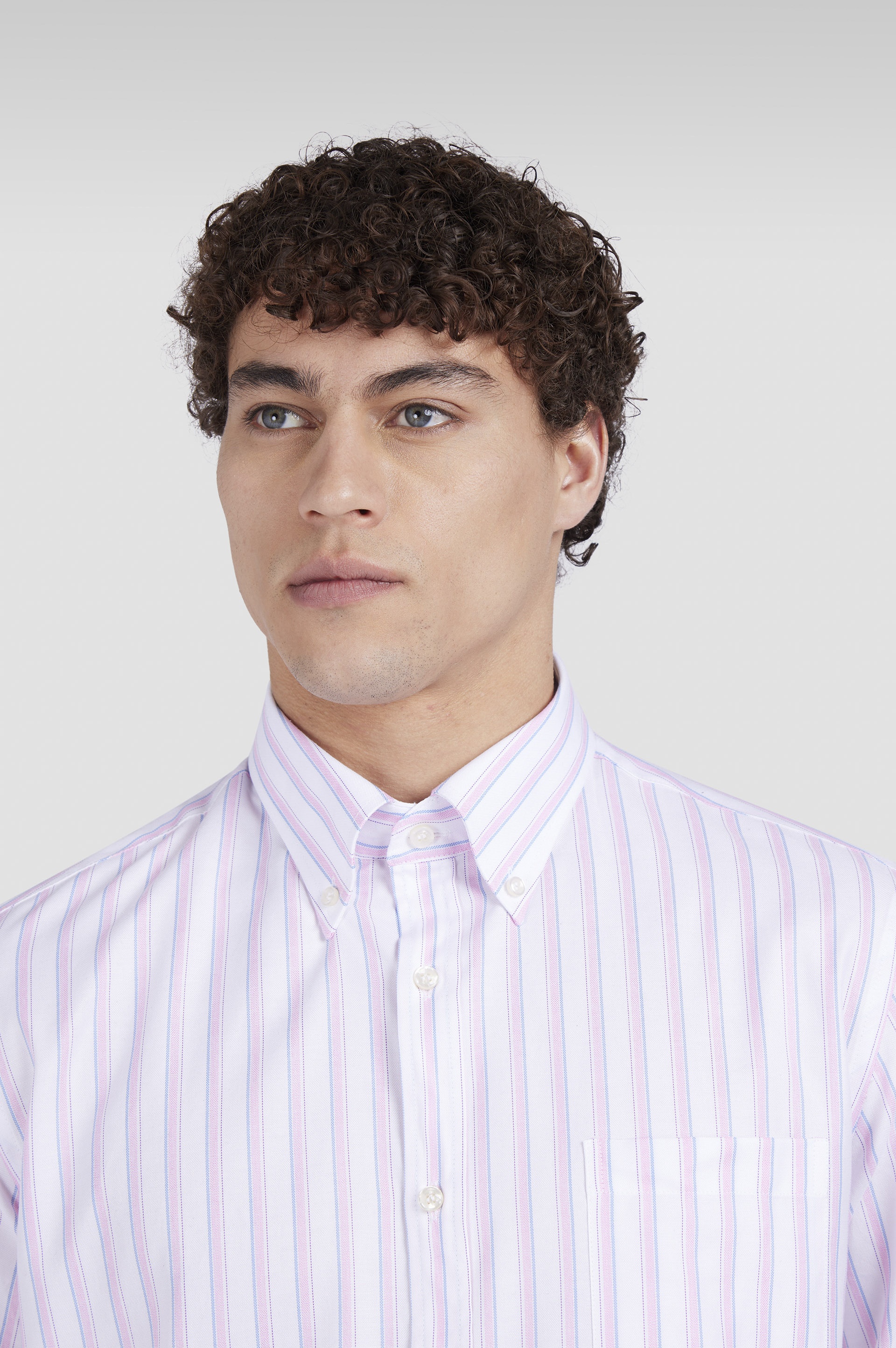 X-SOFT SHIRT WITH MULTICOLOR STRIPED PATTERN - 4