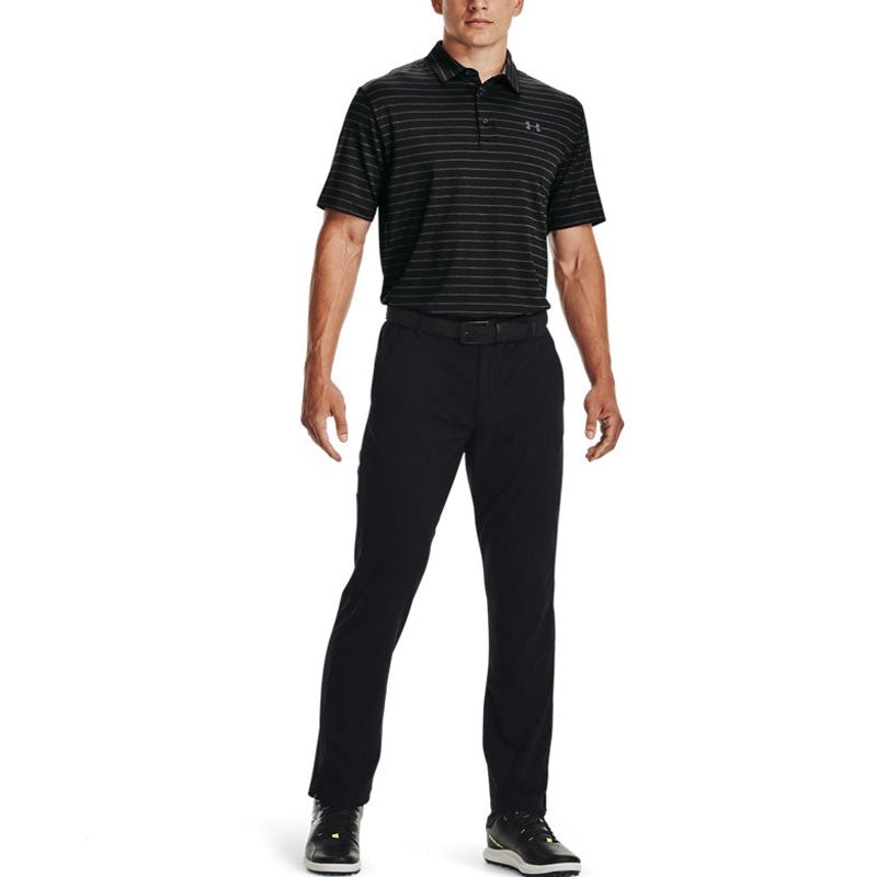 Under Armour Playoff Core Stripe Polo Shirt 'Black' 1351130-001 - 5