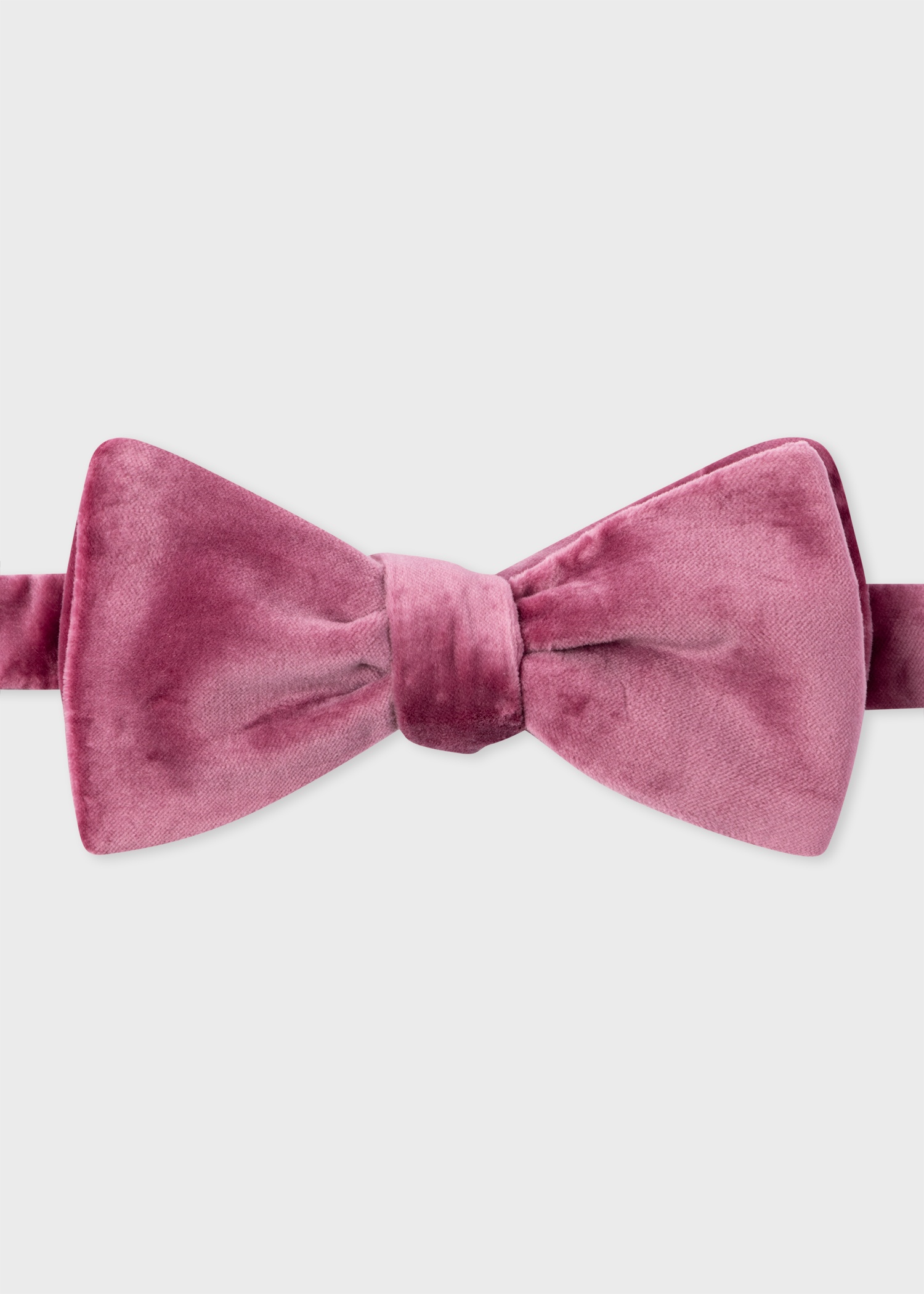 Fuchsia Velvet Self-Tie Bow Tie - 1