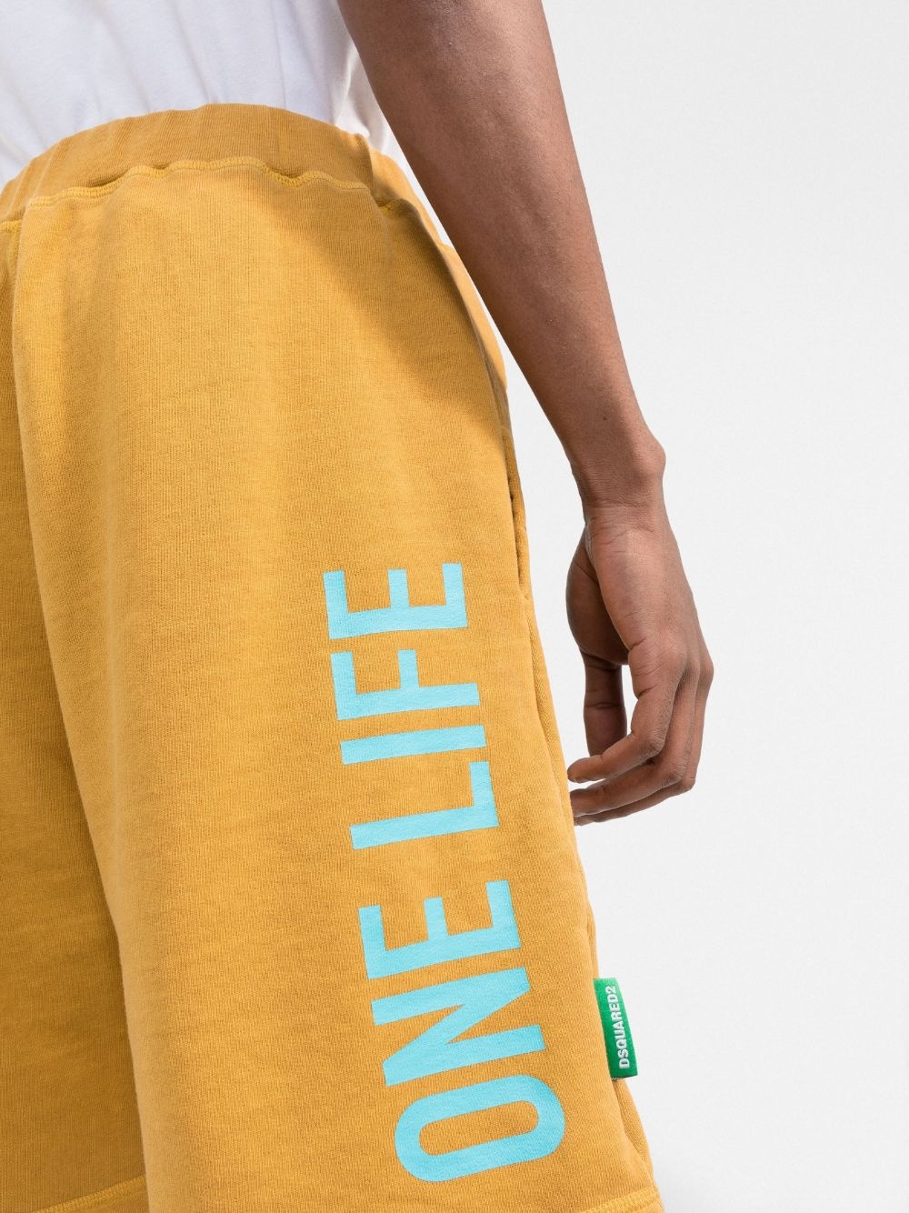 logo-print track shorts - 5