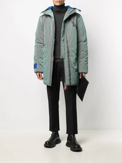 A-COLD-WALL* iridescent padded coat outlook