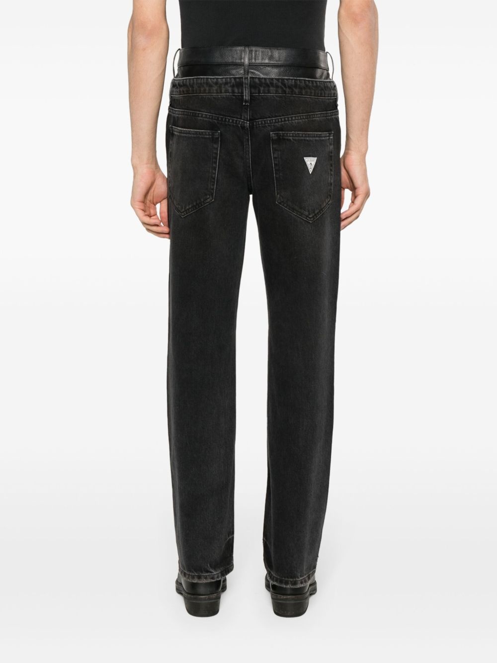 high-rise straight-leg jeans - 4