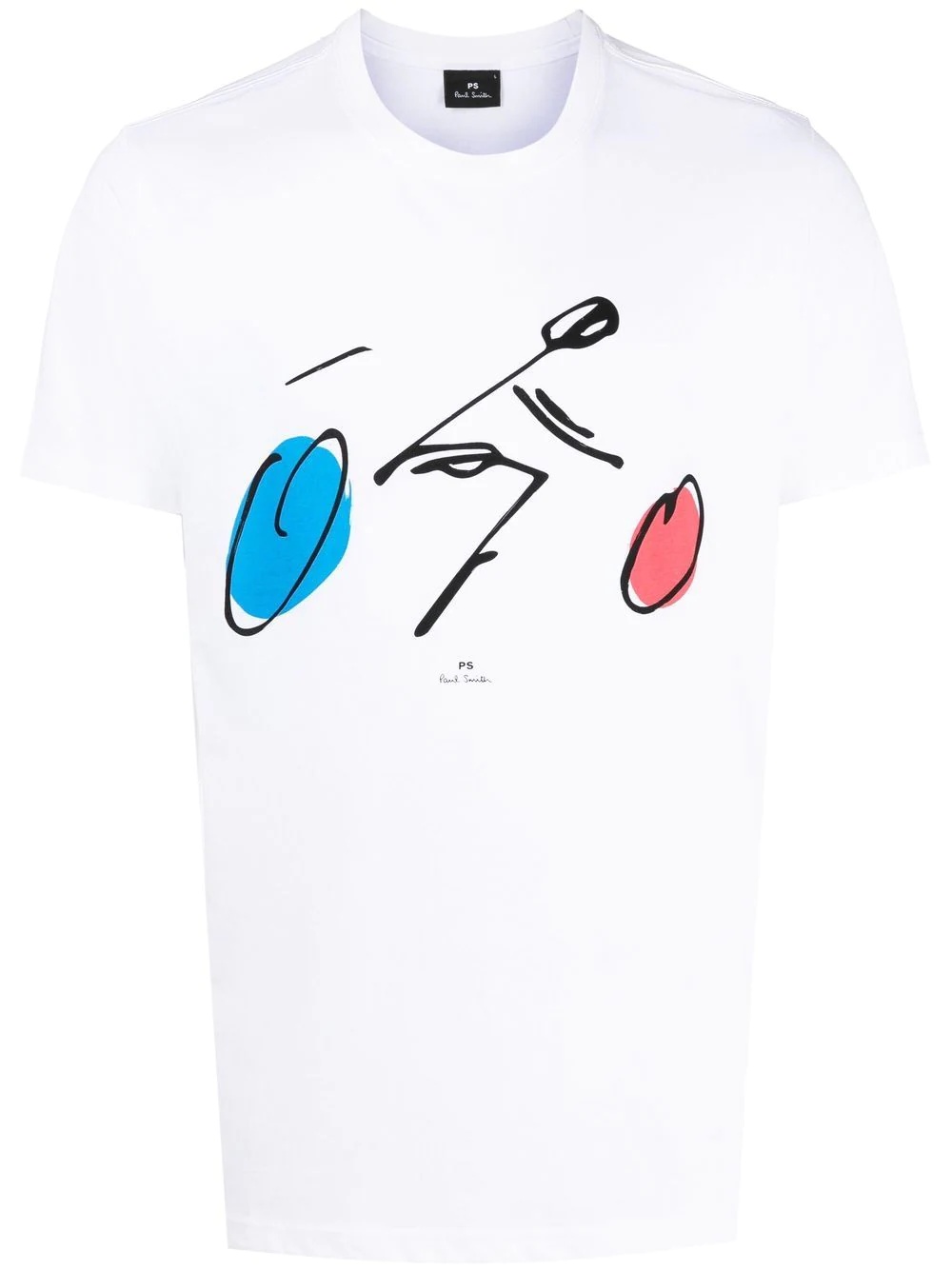 abstract-print organic-cotton T-shirt - 1