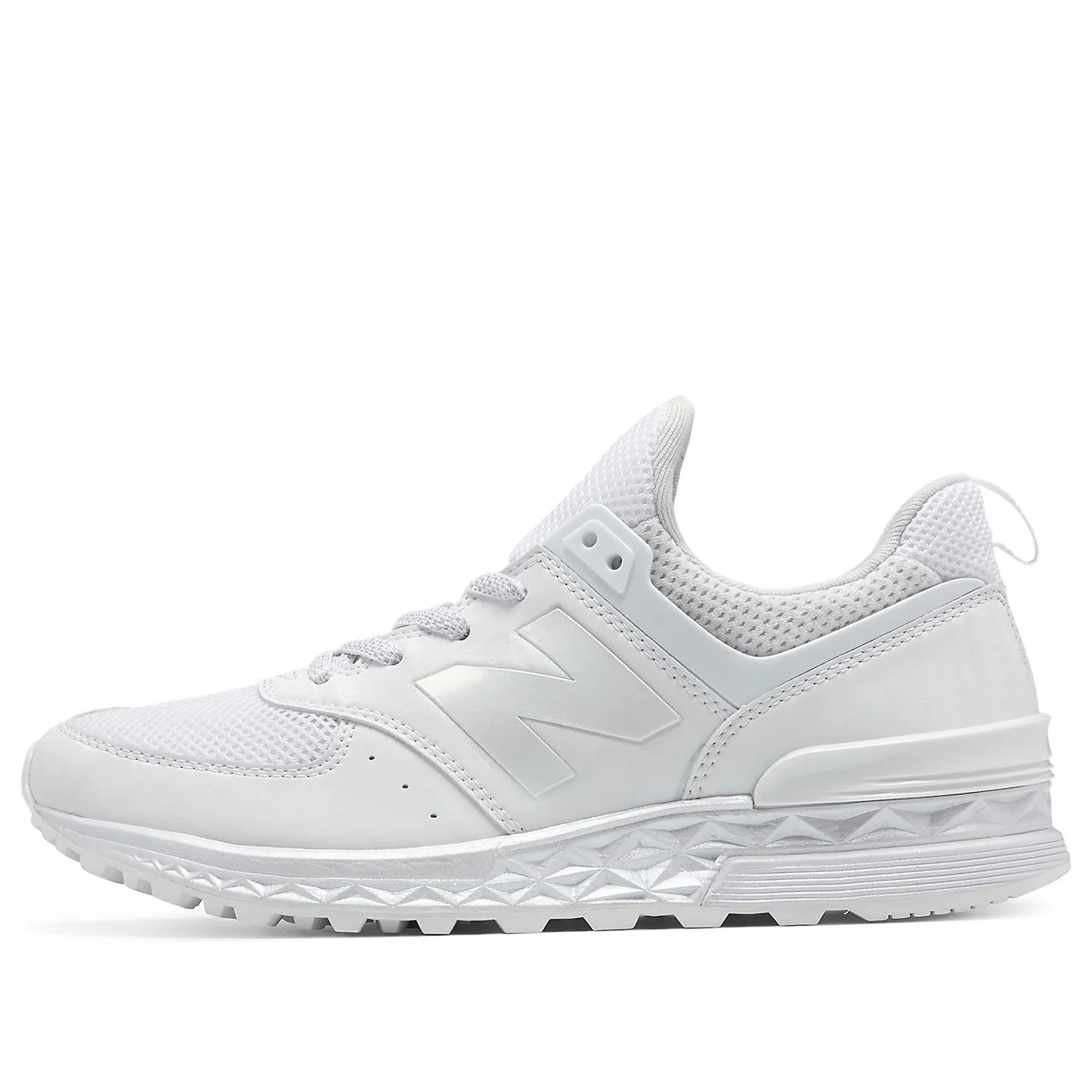 (WMNS) New Balance 574 Series 'All White' WS574SAP - 1
