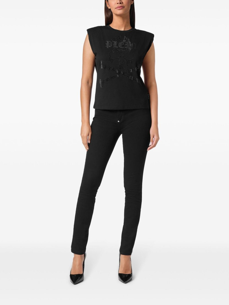 PHILIPP PLEIN skull-embellished tank top outlook