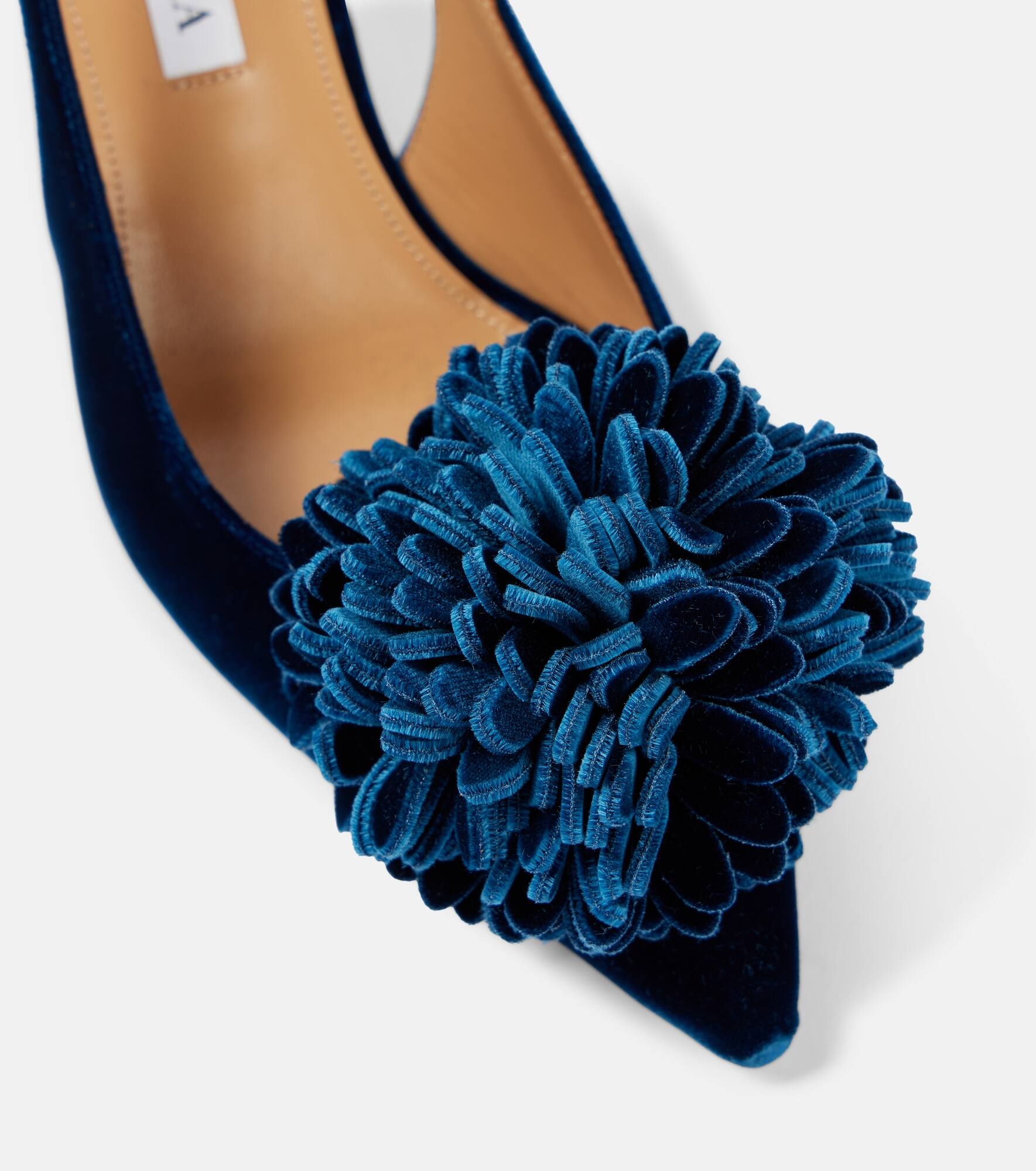 Couturier 65 velvet slingback pumps - 6