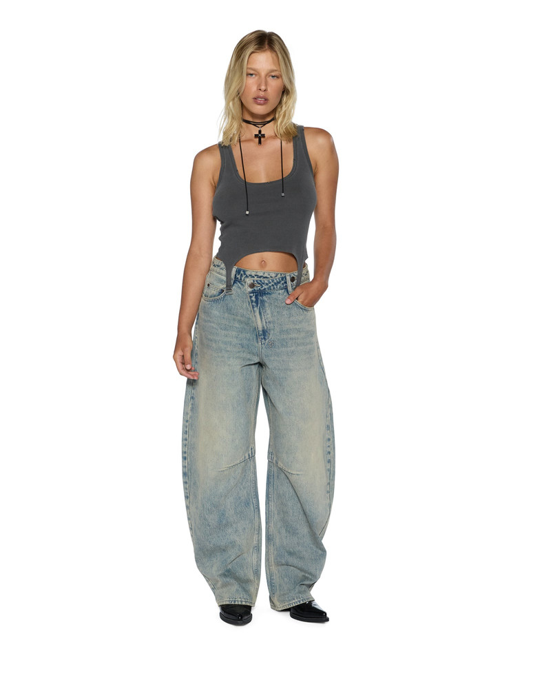 Ksubi ORIGIN TANK GARTER CHARCOAL outlook