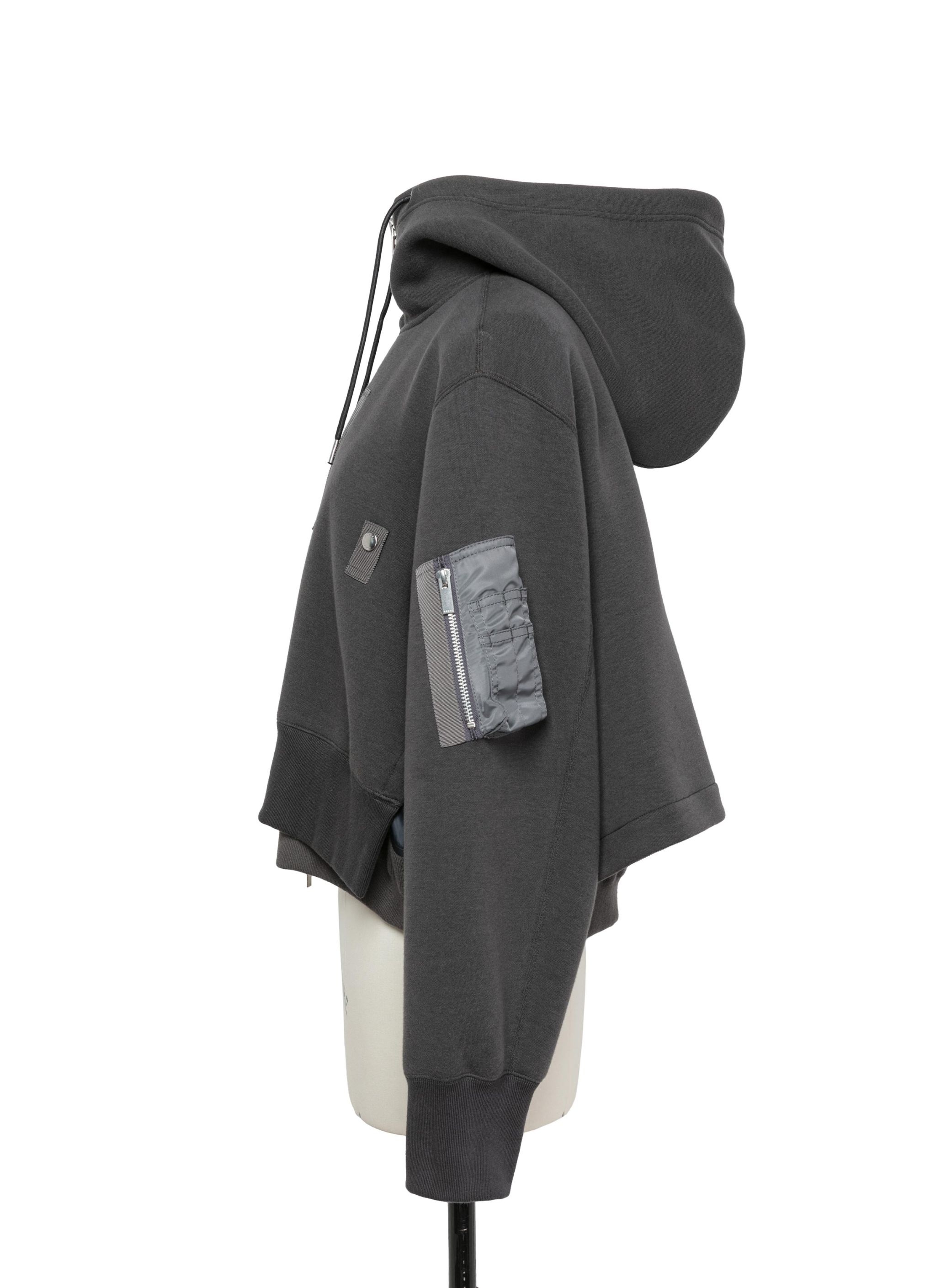 Sponge Sweat x Nylon Twill Hoodie - 2