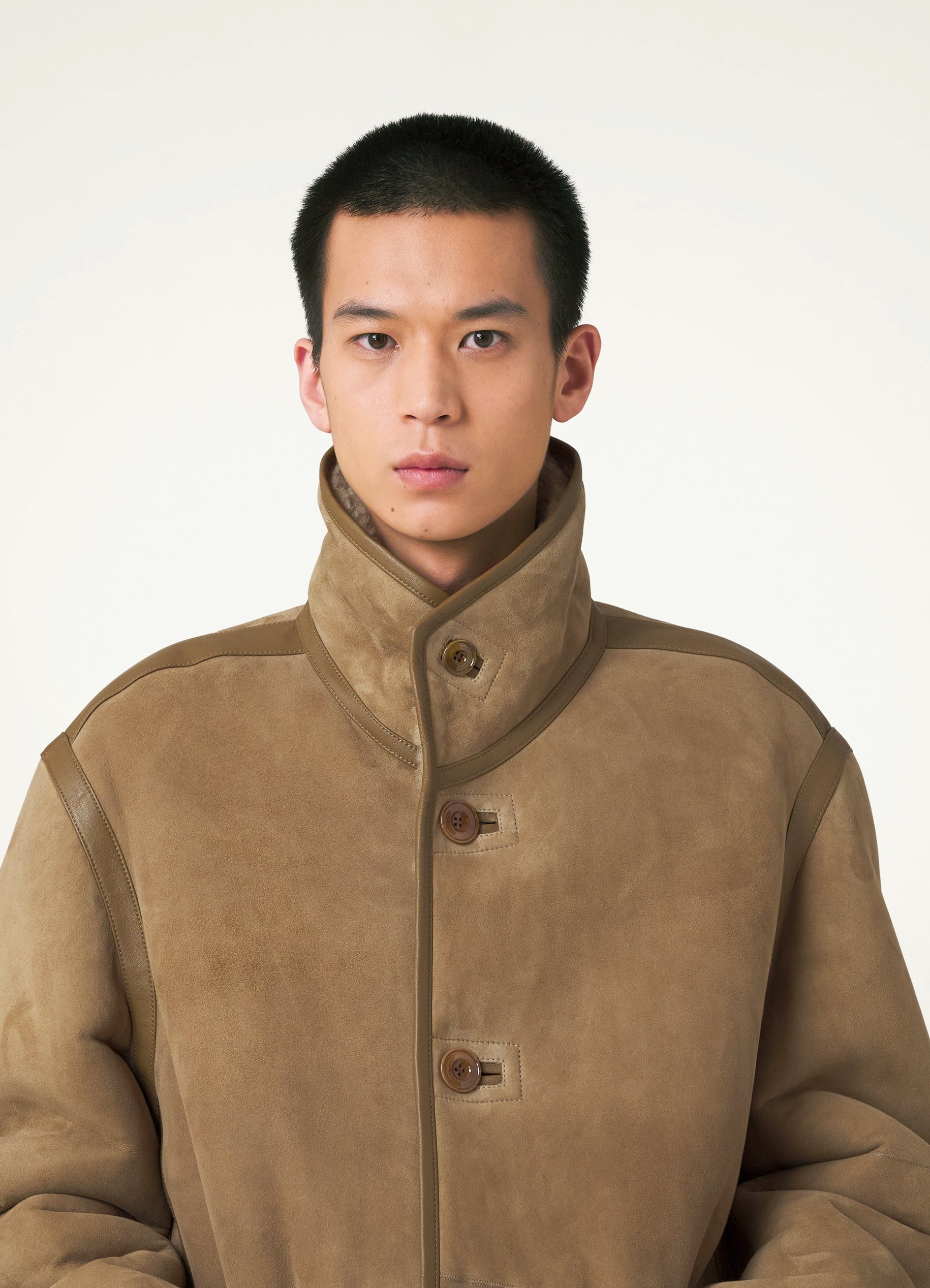 REVERSIBLE SHEARLING COAT - 5