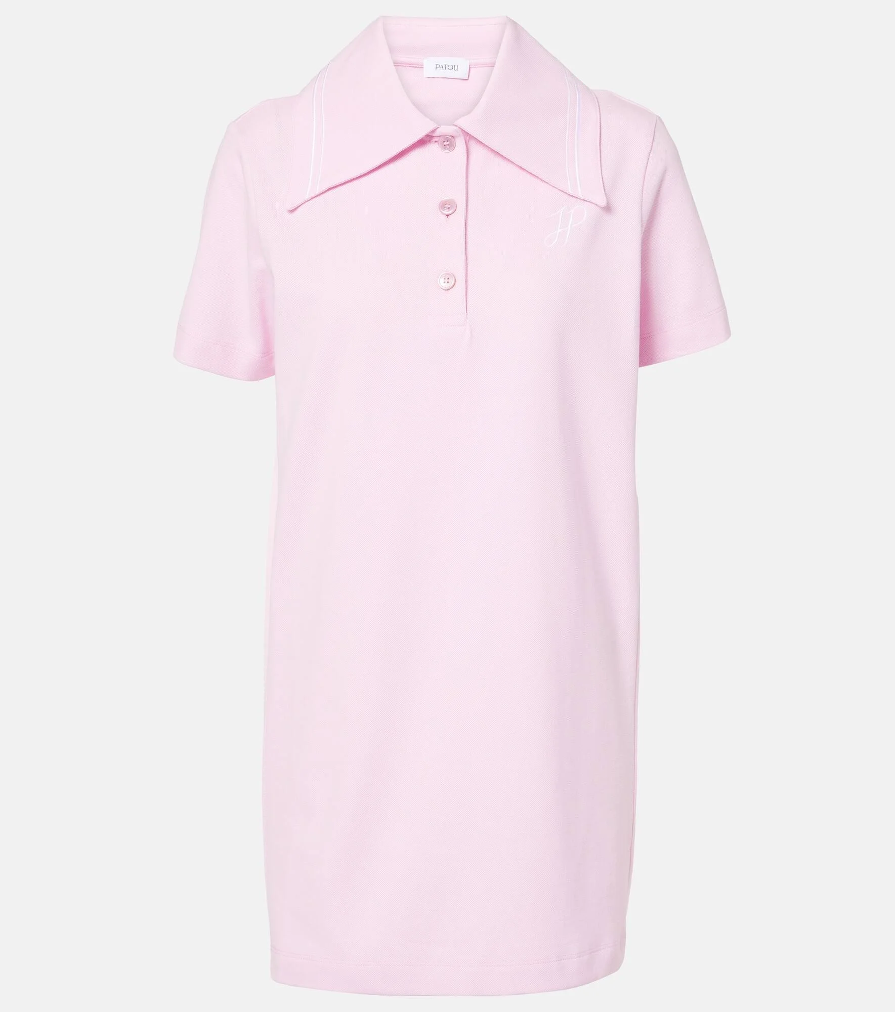 Logo cotton polo dress - 1