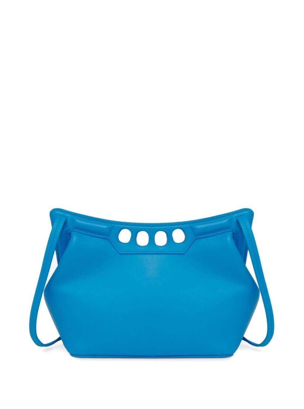Alexander Mcqueen Women 'Peak Mini' Blue Handbag In Leather Woman - 3