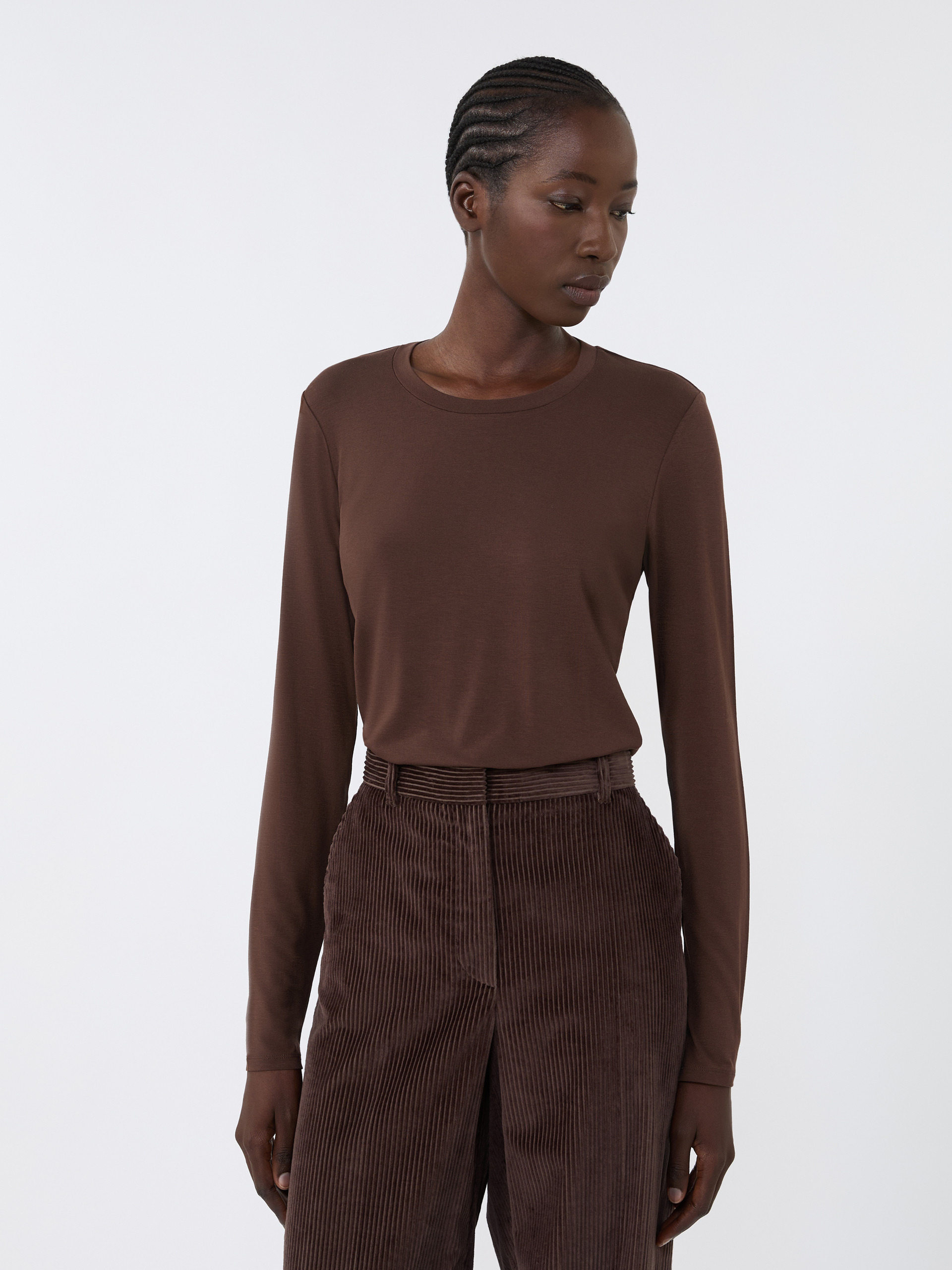 MULTIE Stretch jersey basic T-shirt - 5