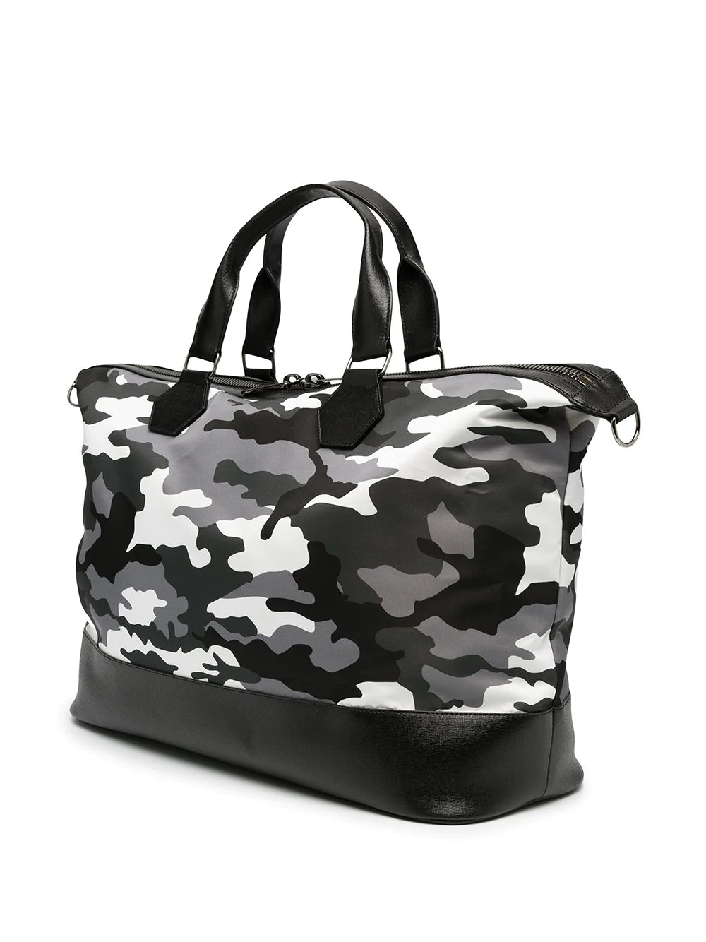 logo-embossed rubberised camouflage tote - 3