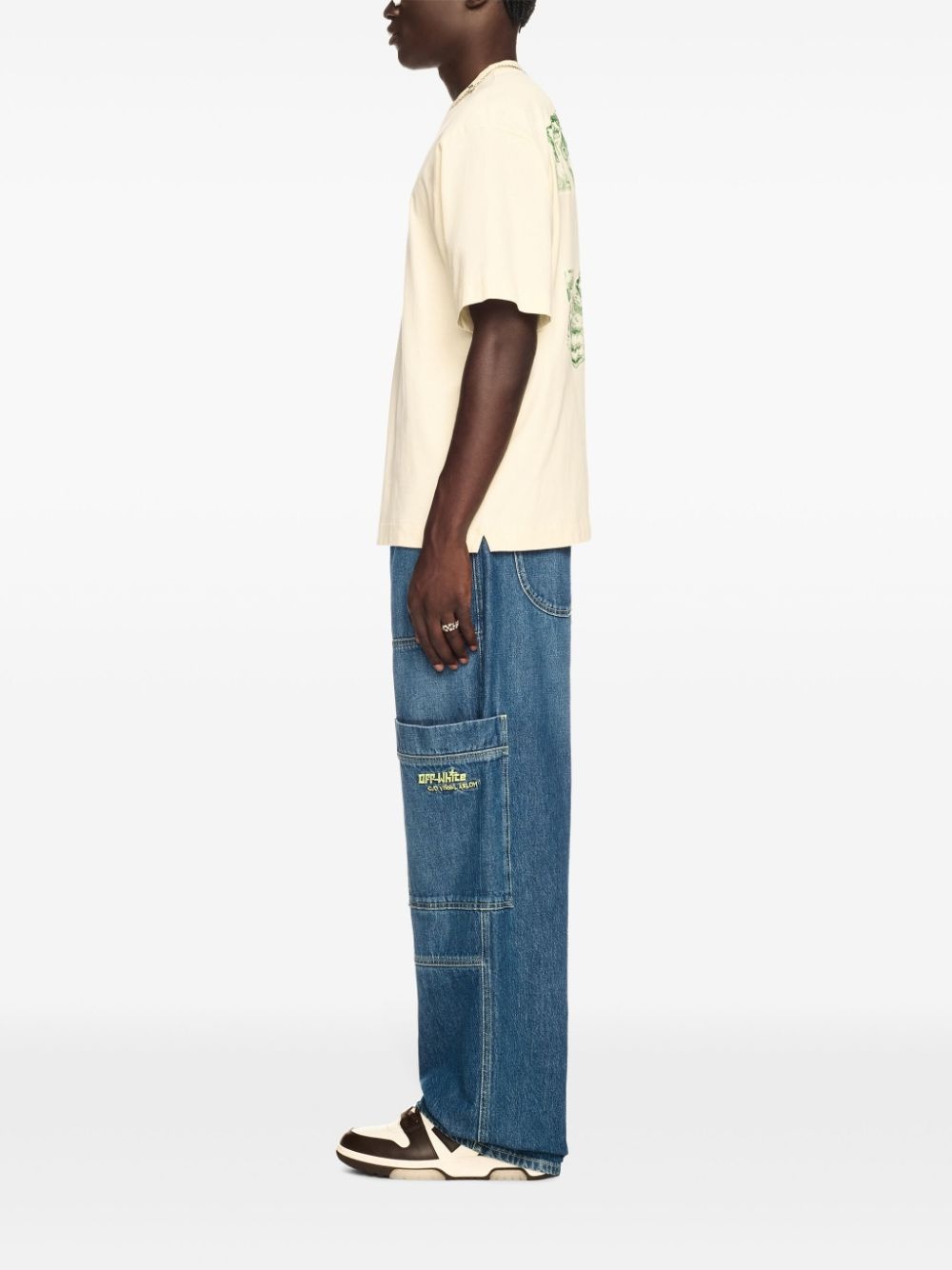 Irregular cargo jeans - 3