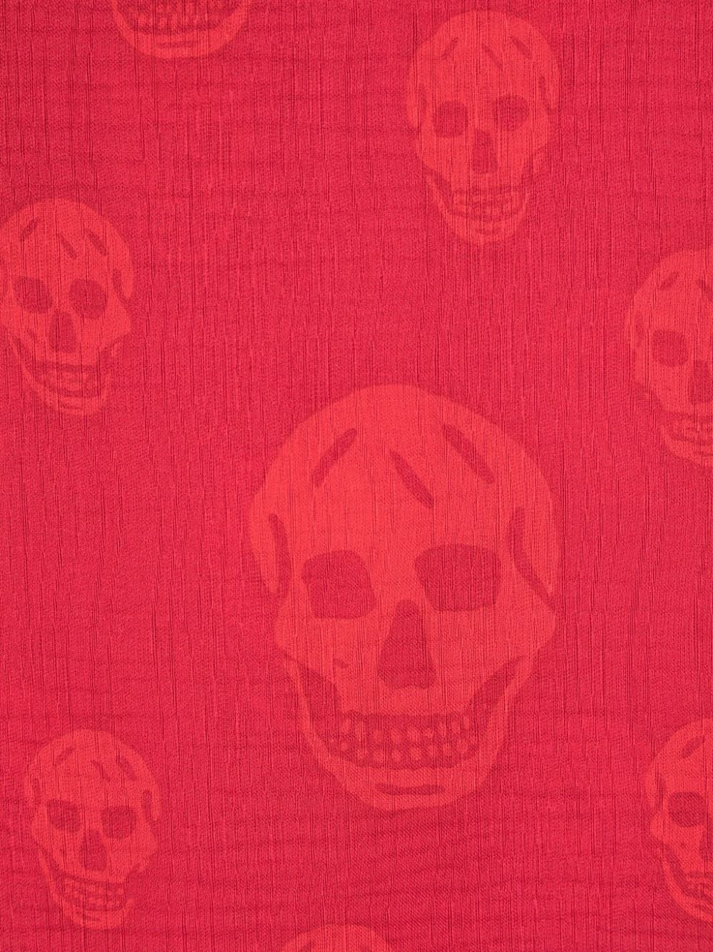 skull-print silk scarf - 2