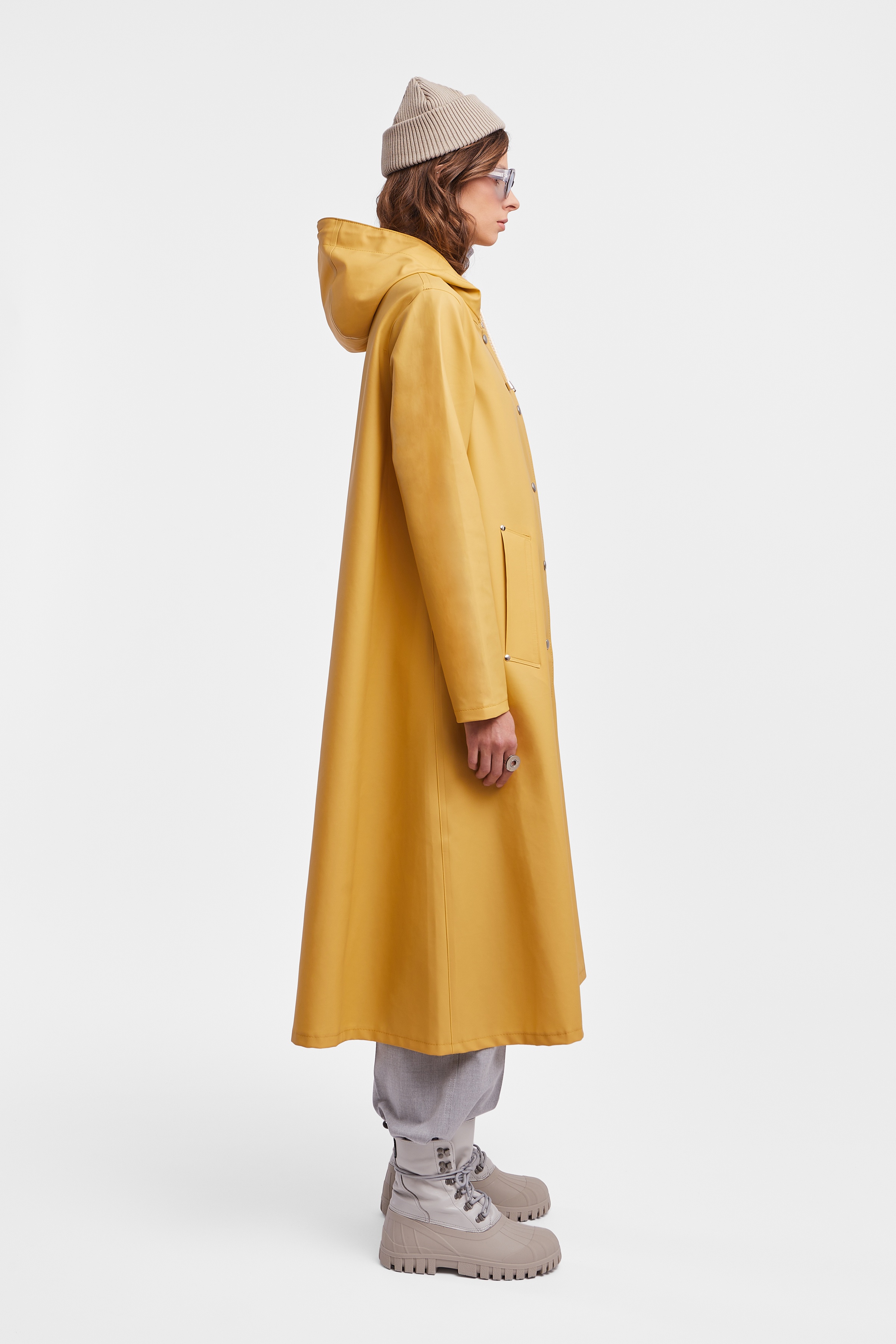 Mosebacke Long Raincoat Chai - 3