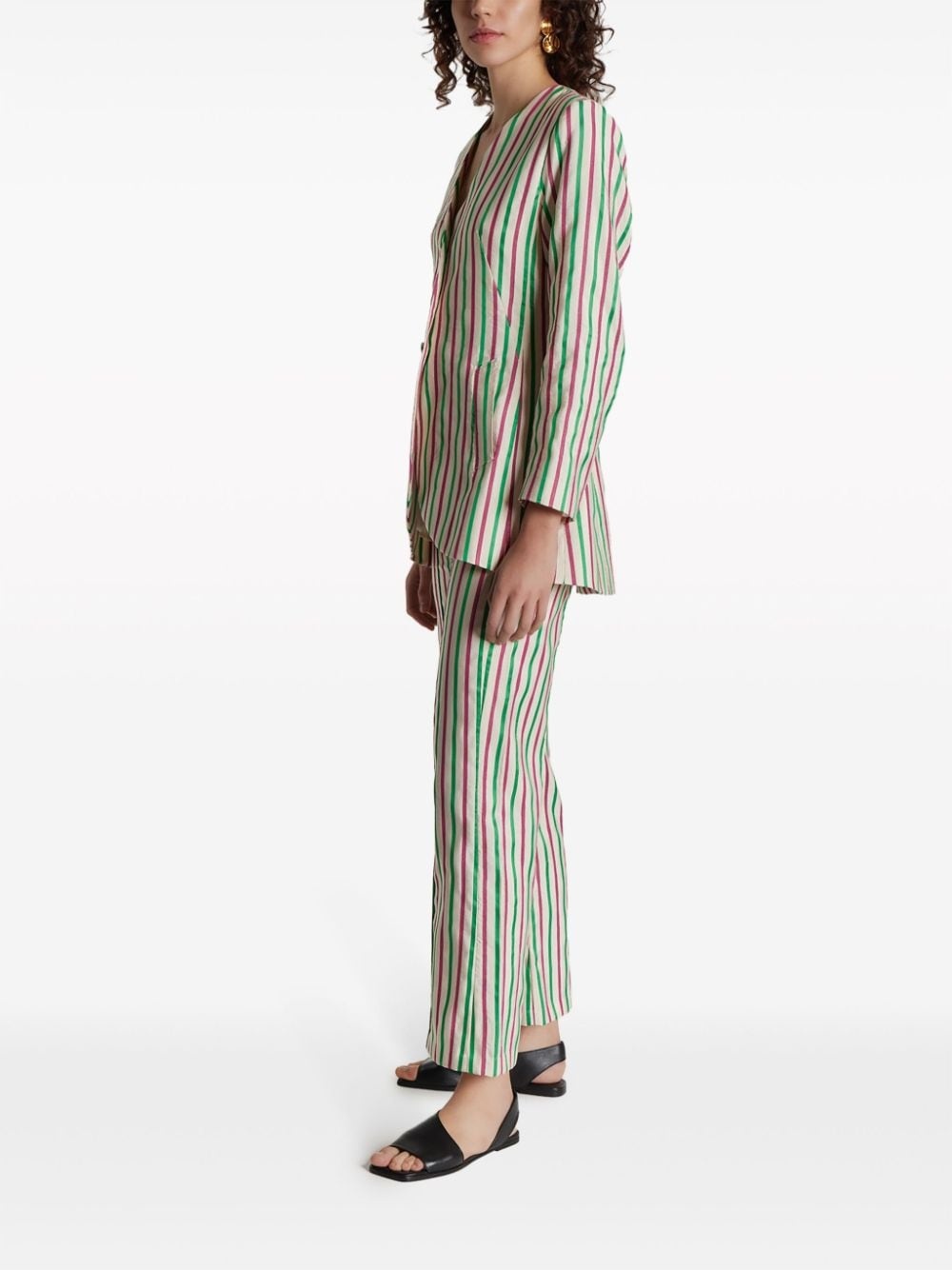Bridget stripe-pattern blazer - 3