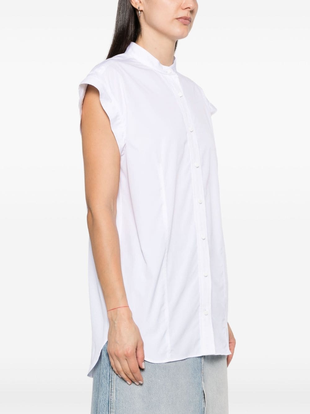 sleeveless cotton shirt - 3