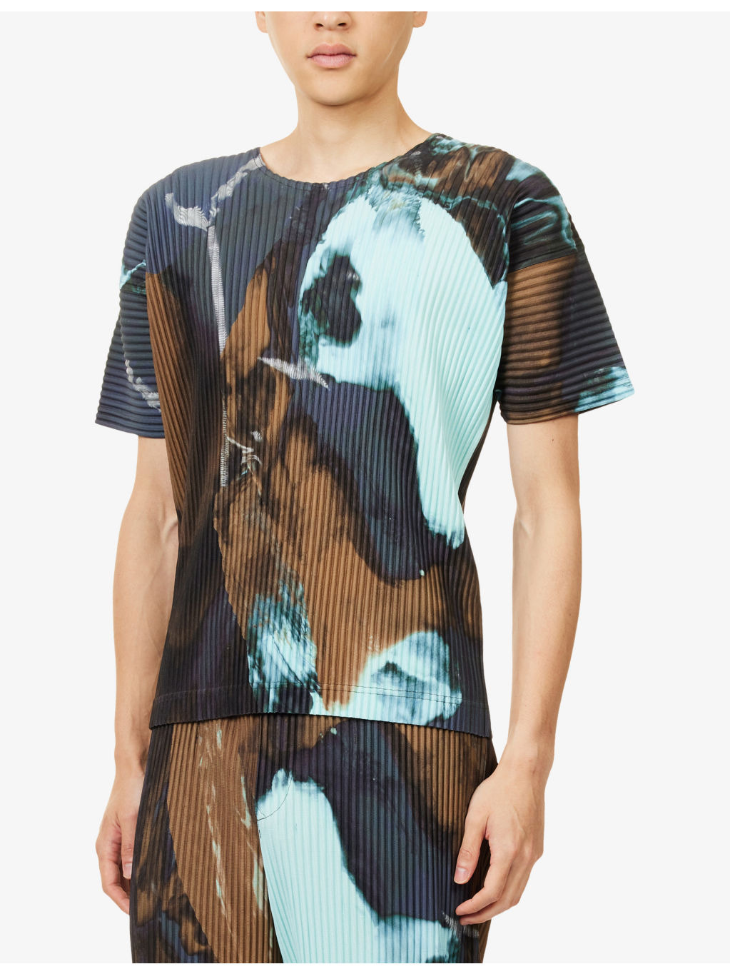 Agate Pleated Knitted T-Shirt - 3