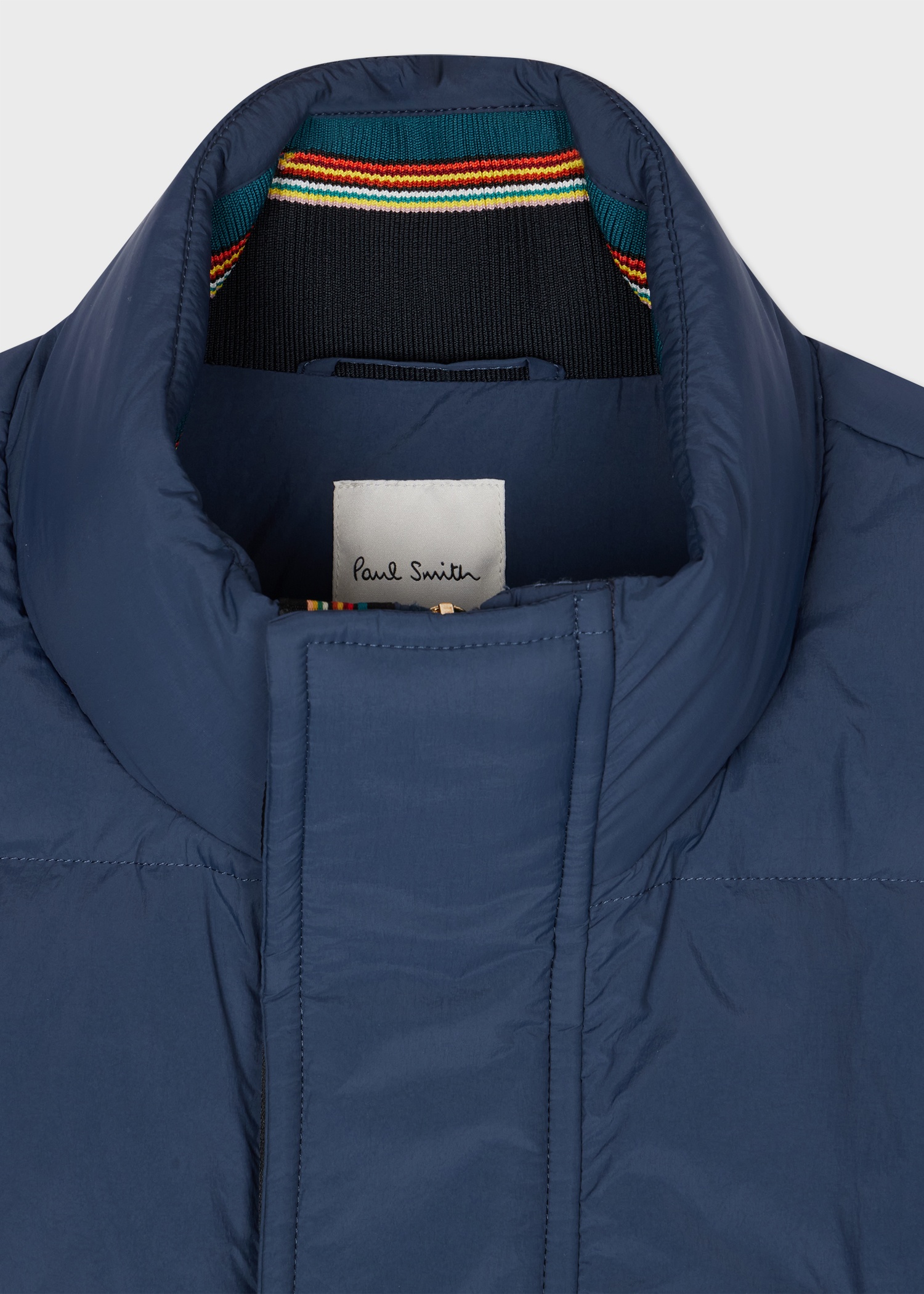 Mid Blue Water-Repellent Down Gilet - 2