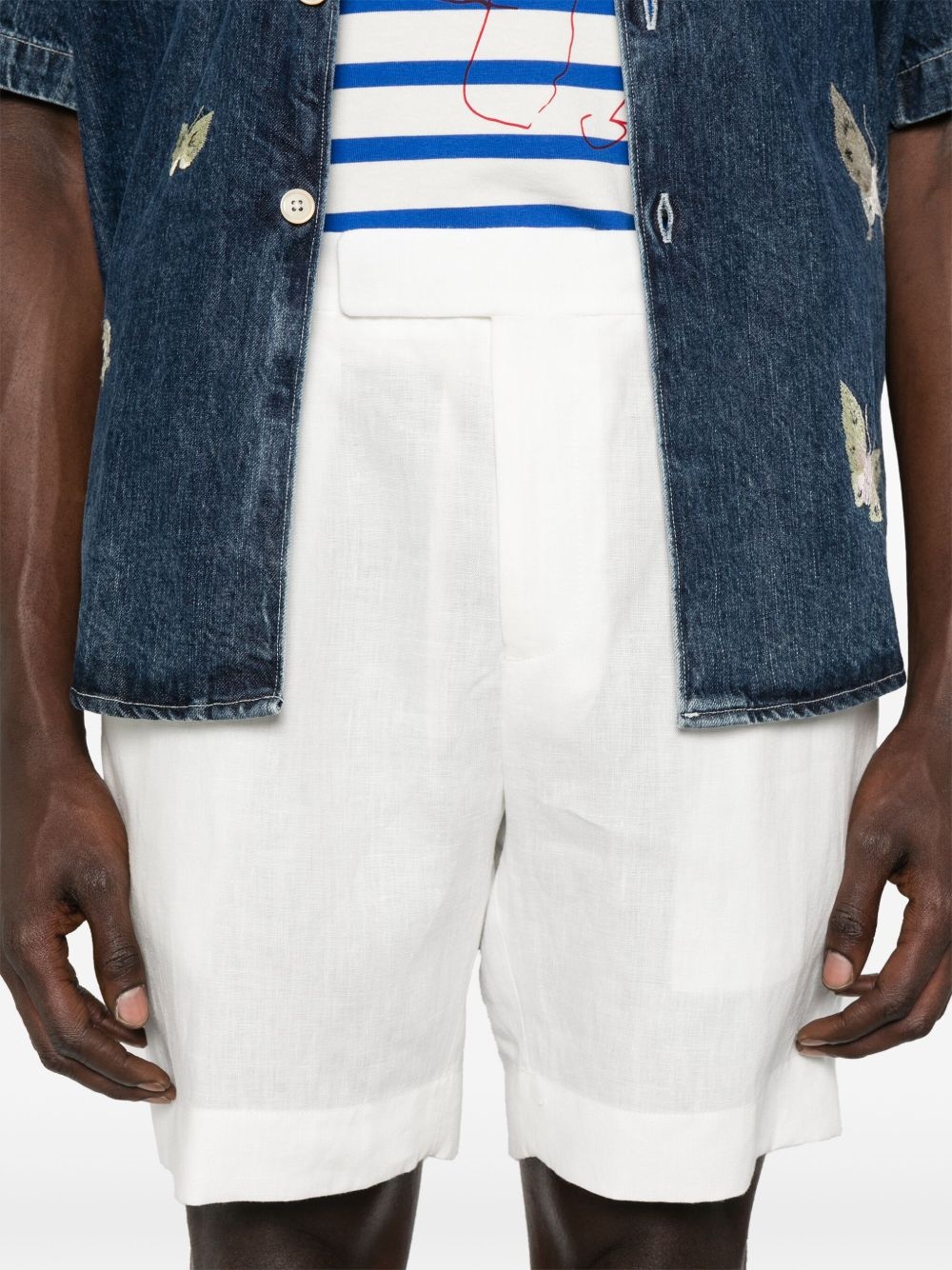 linen shorts - 5