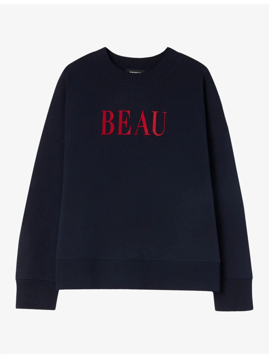 Beau Logo-Embroidered Cotton Sweatshirt - 1