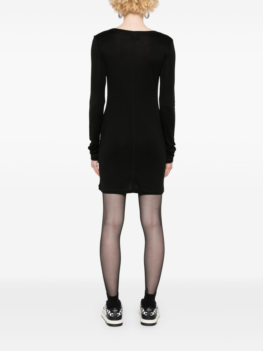 logo-patch dress - 4