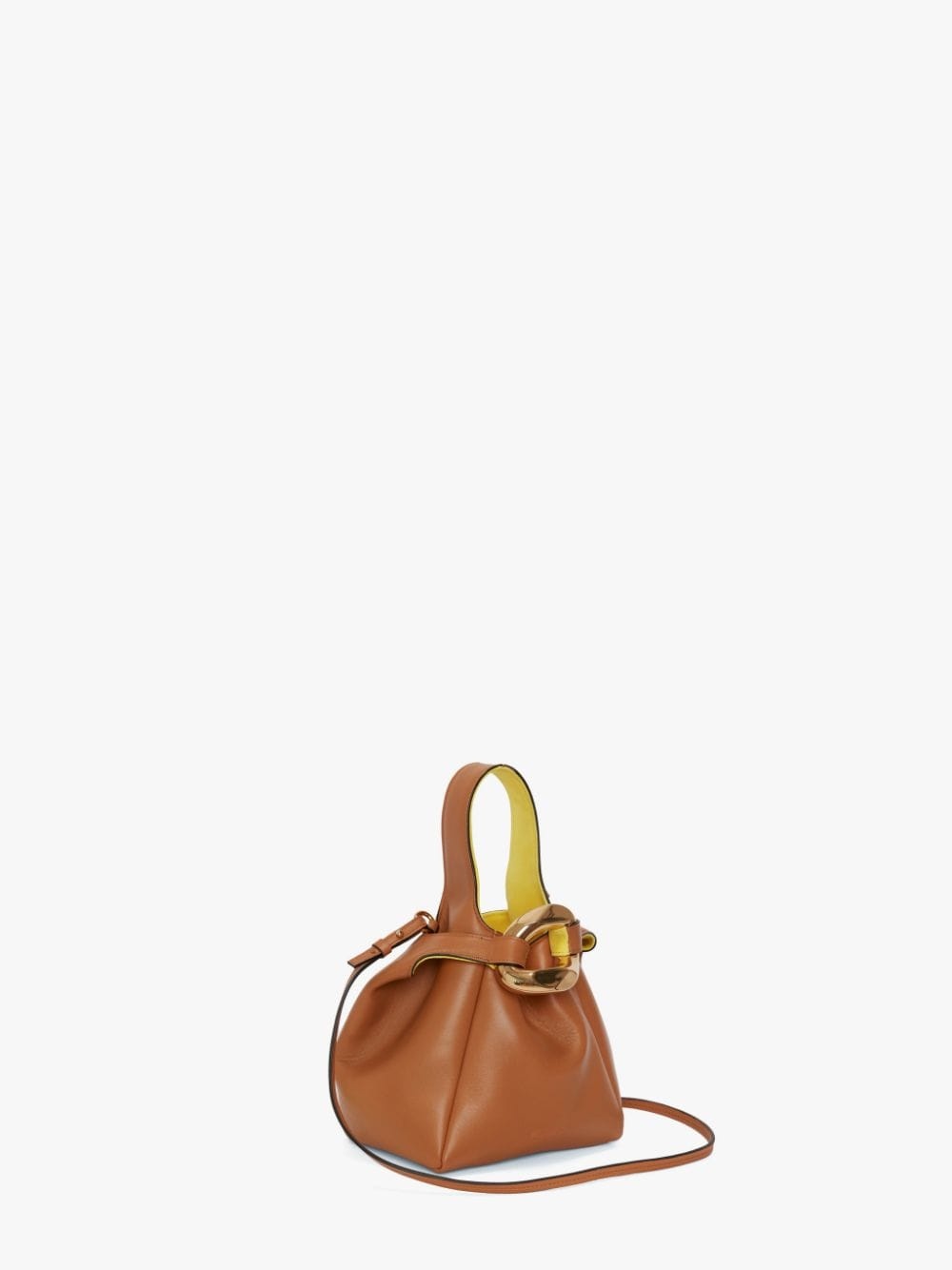 CHAIN LINK POCHETTE - LEATHER TOP HANDLE BAG - 2