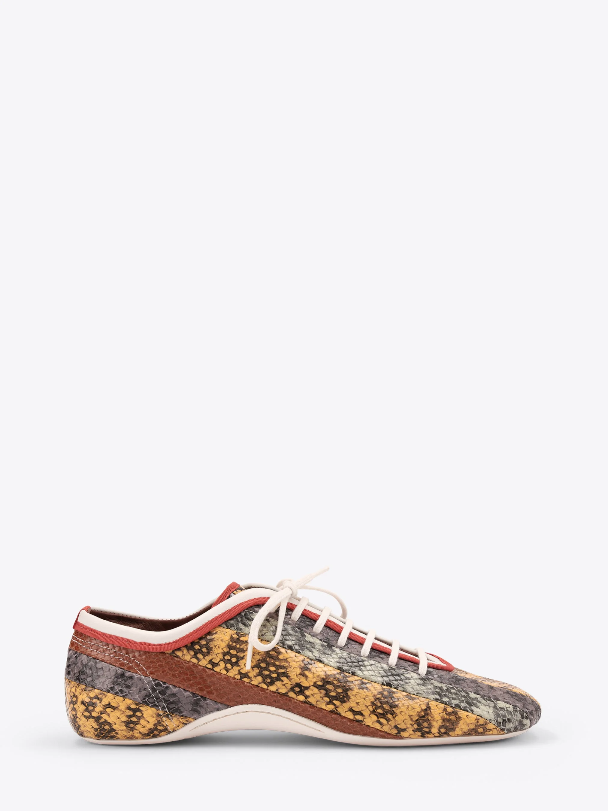 LEATHER BALLERINA SNEAKERS - 1