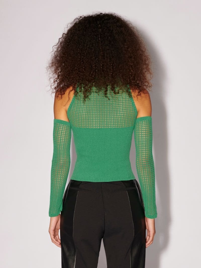 CROCHET HEART KNIT TURTLENECK - 4
