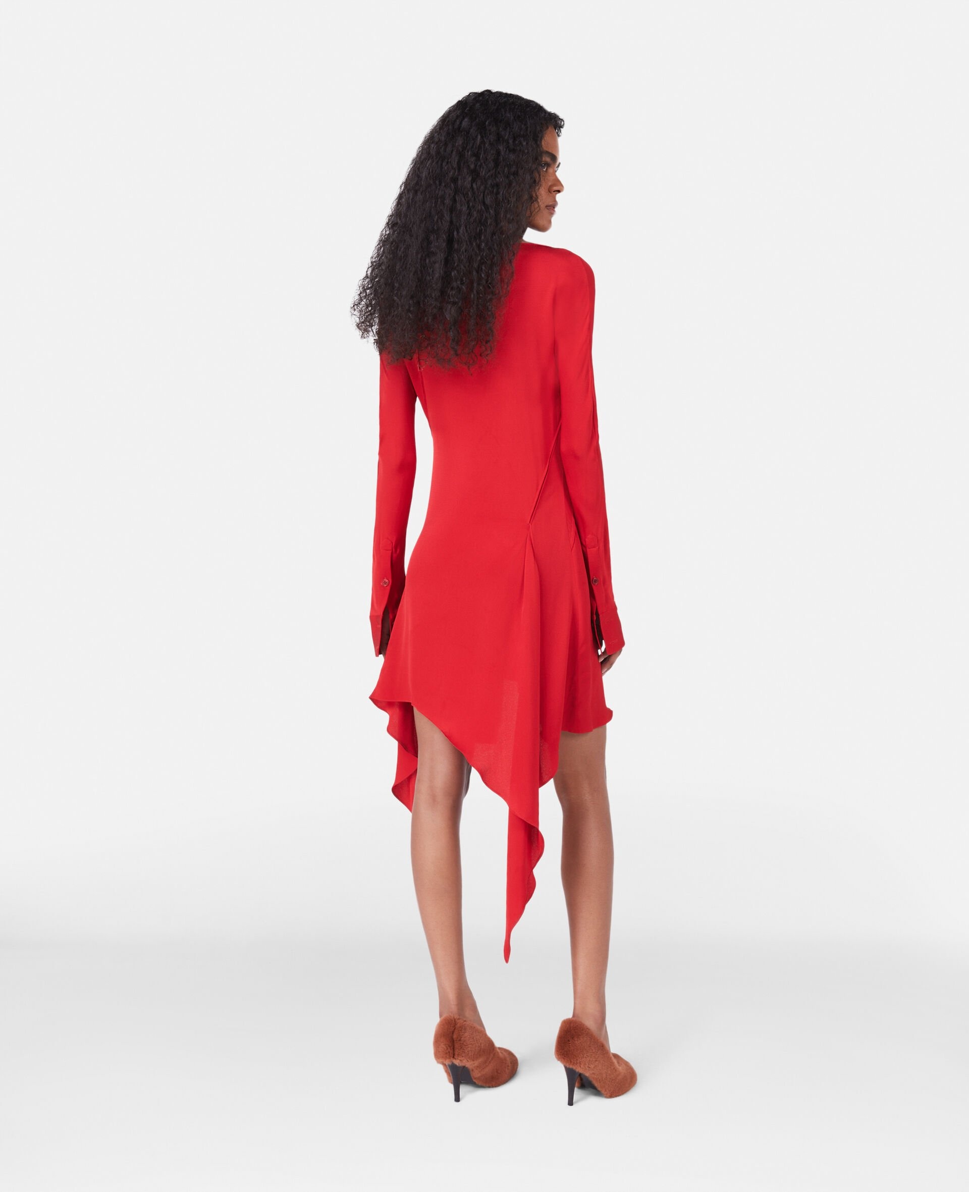 Asymmetric Seam Cut-Out Dress - 3