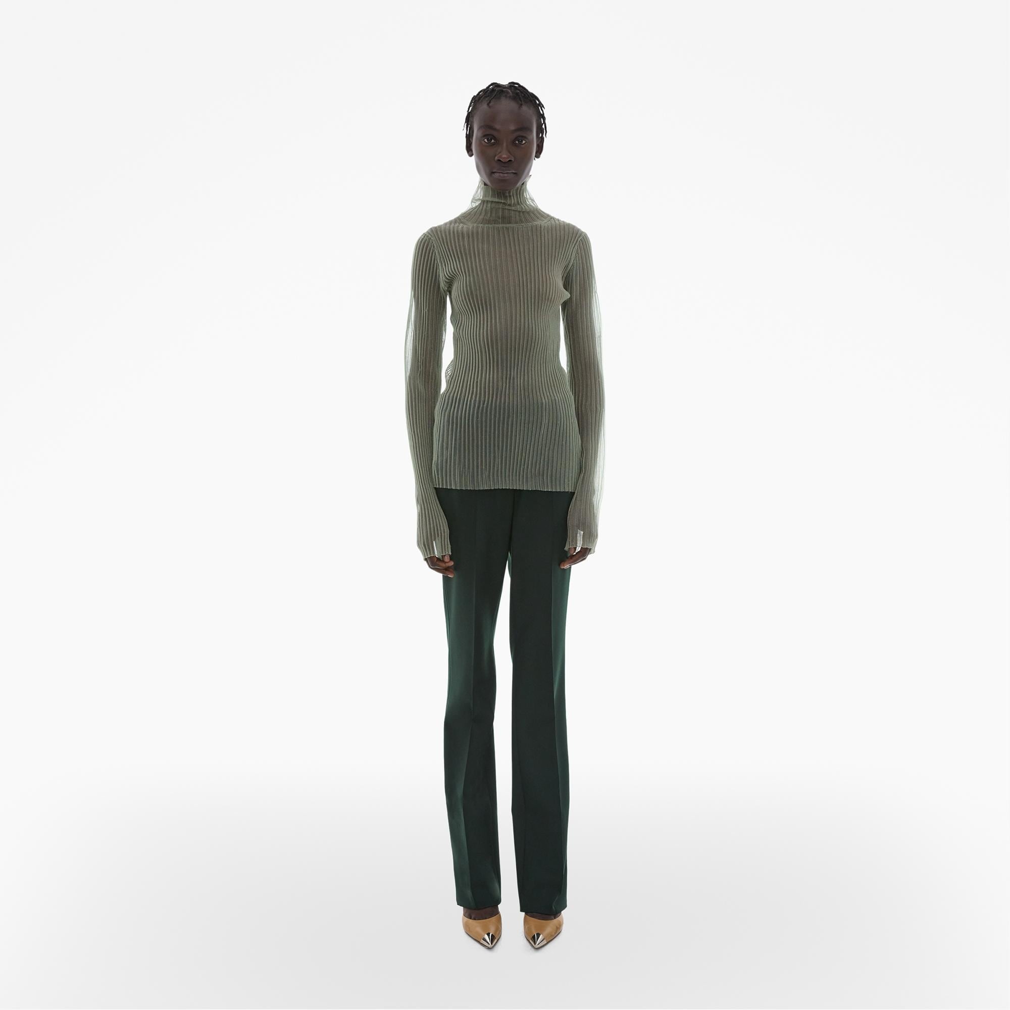 SHEER TURTLENECK TEE - 2