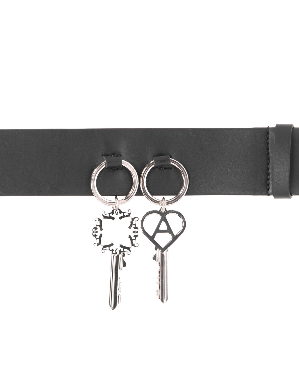 LEATHER BELT WITH KEY CHARMS - 4